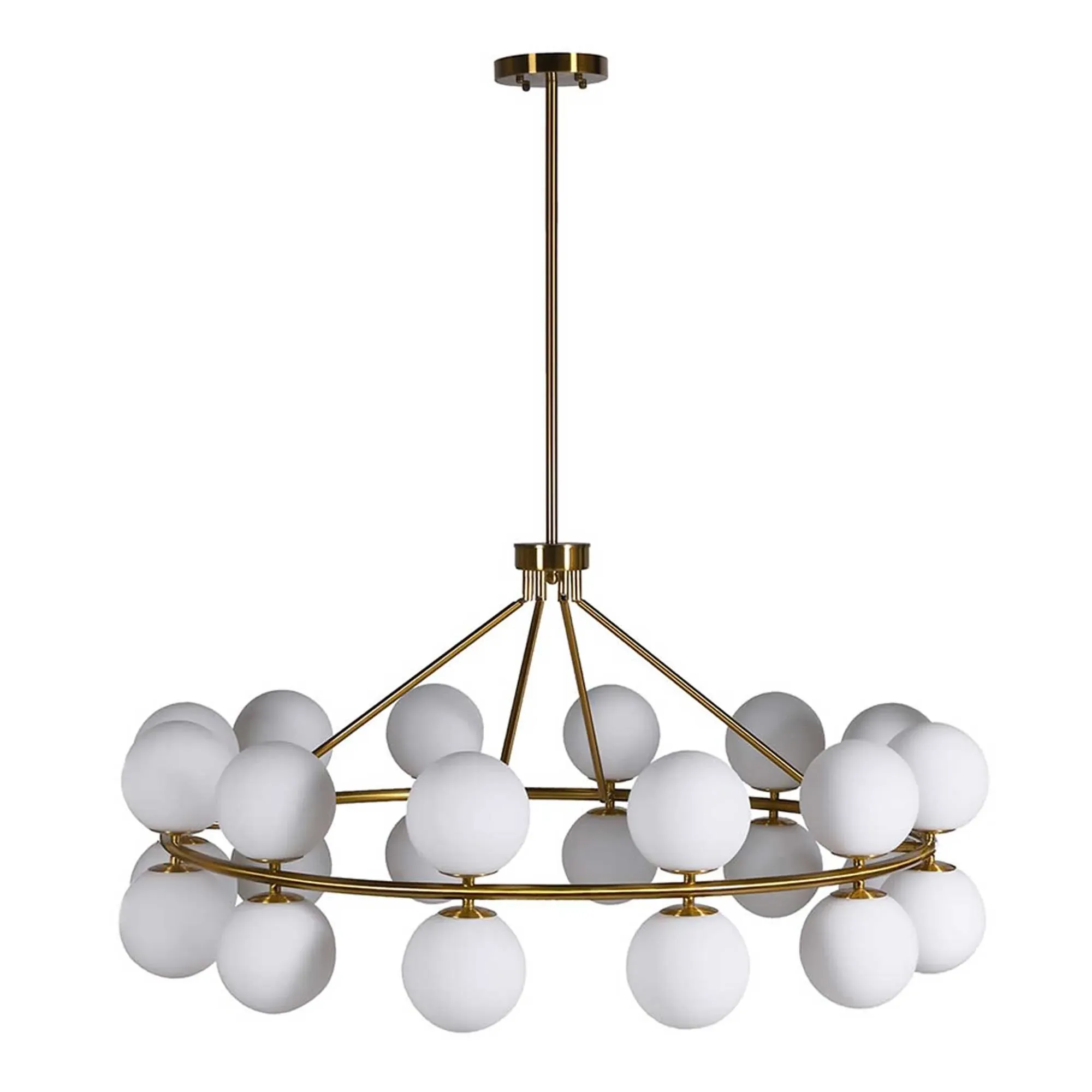 Multi Globe Chandelier - Gold, Glass image