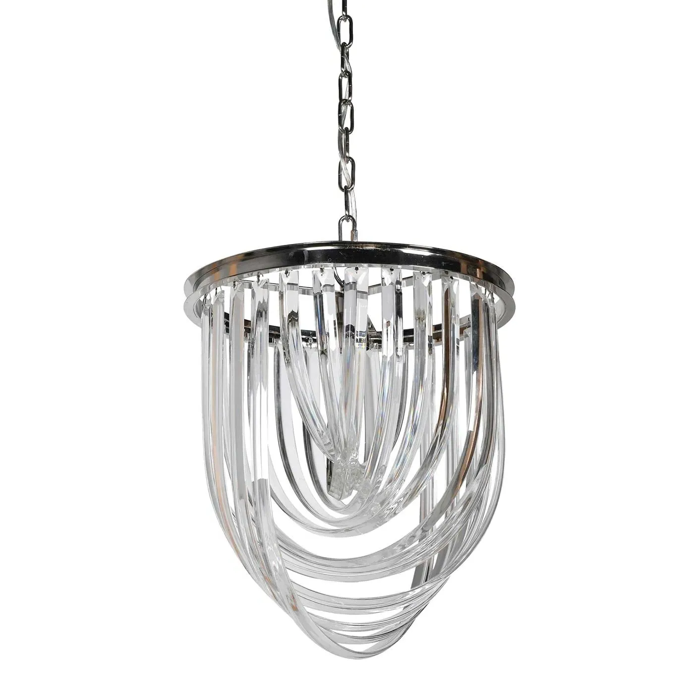 Multi Strand Charm Chandelier - Chrome, Glass image