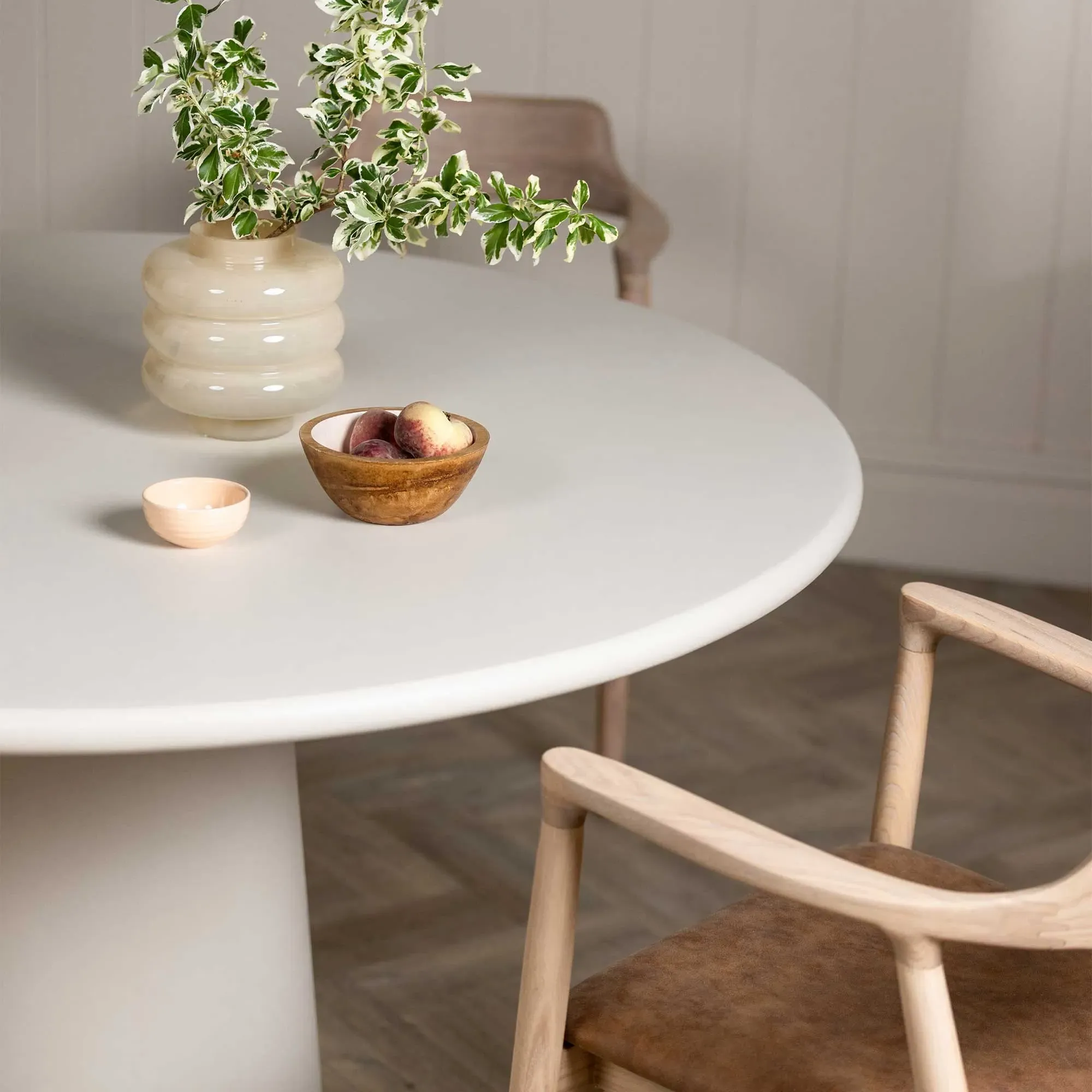 Muse Round Dining Table - Neutral, Wood