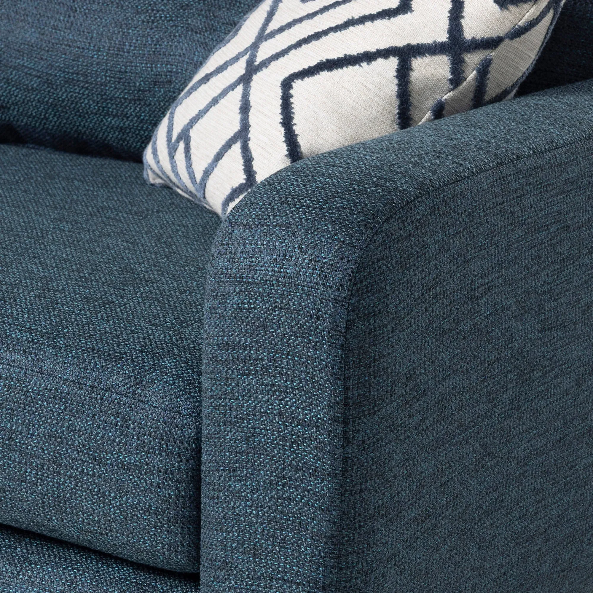 Myers Large Sofa - Blue Fabric