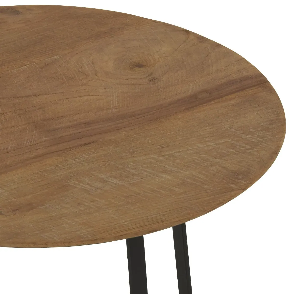 Mysa Round Set of 3 Coffee Tables - Brown, Wood