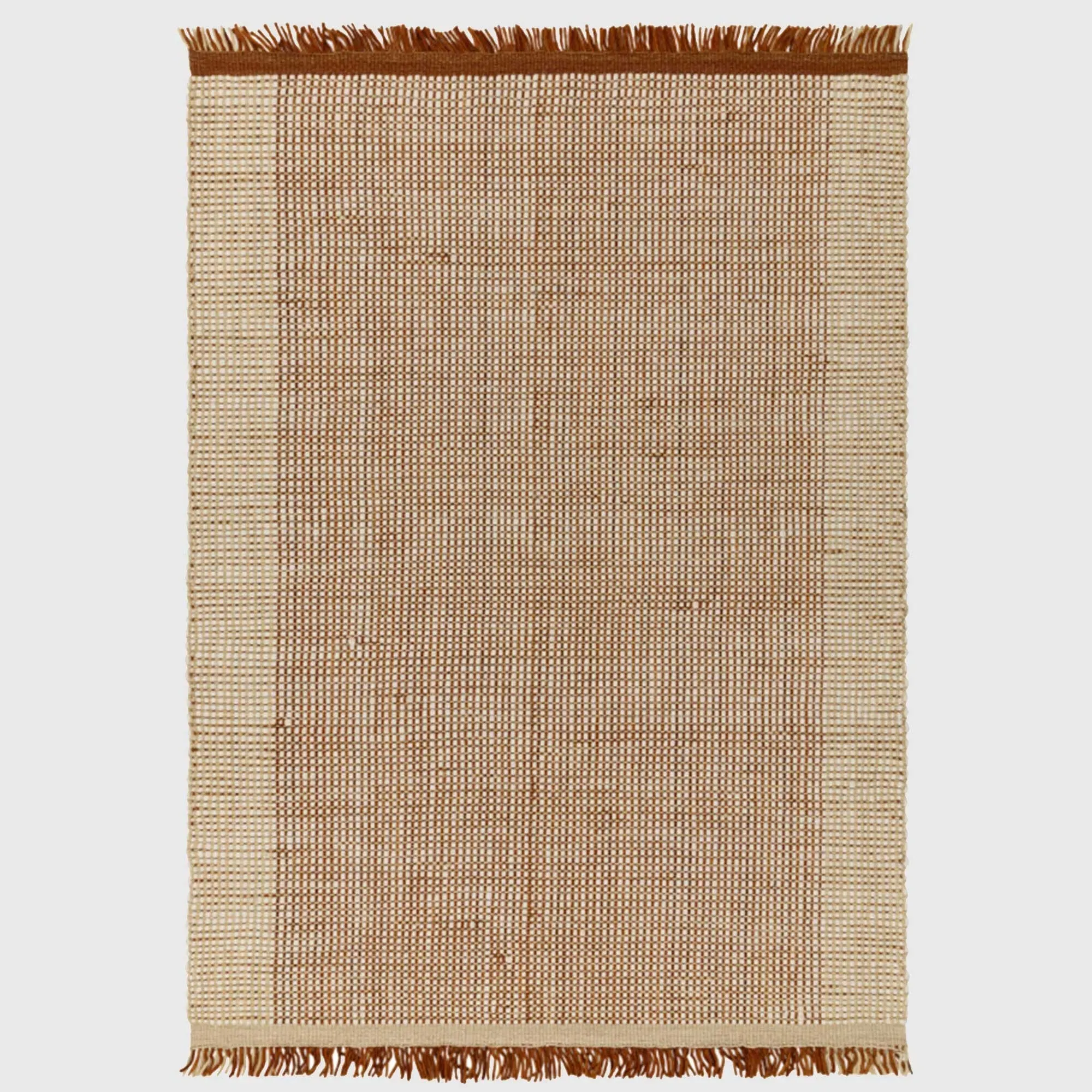 Mythical Square Rug - Brown, Wool