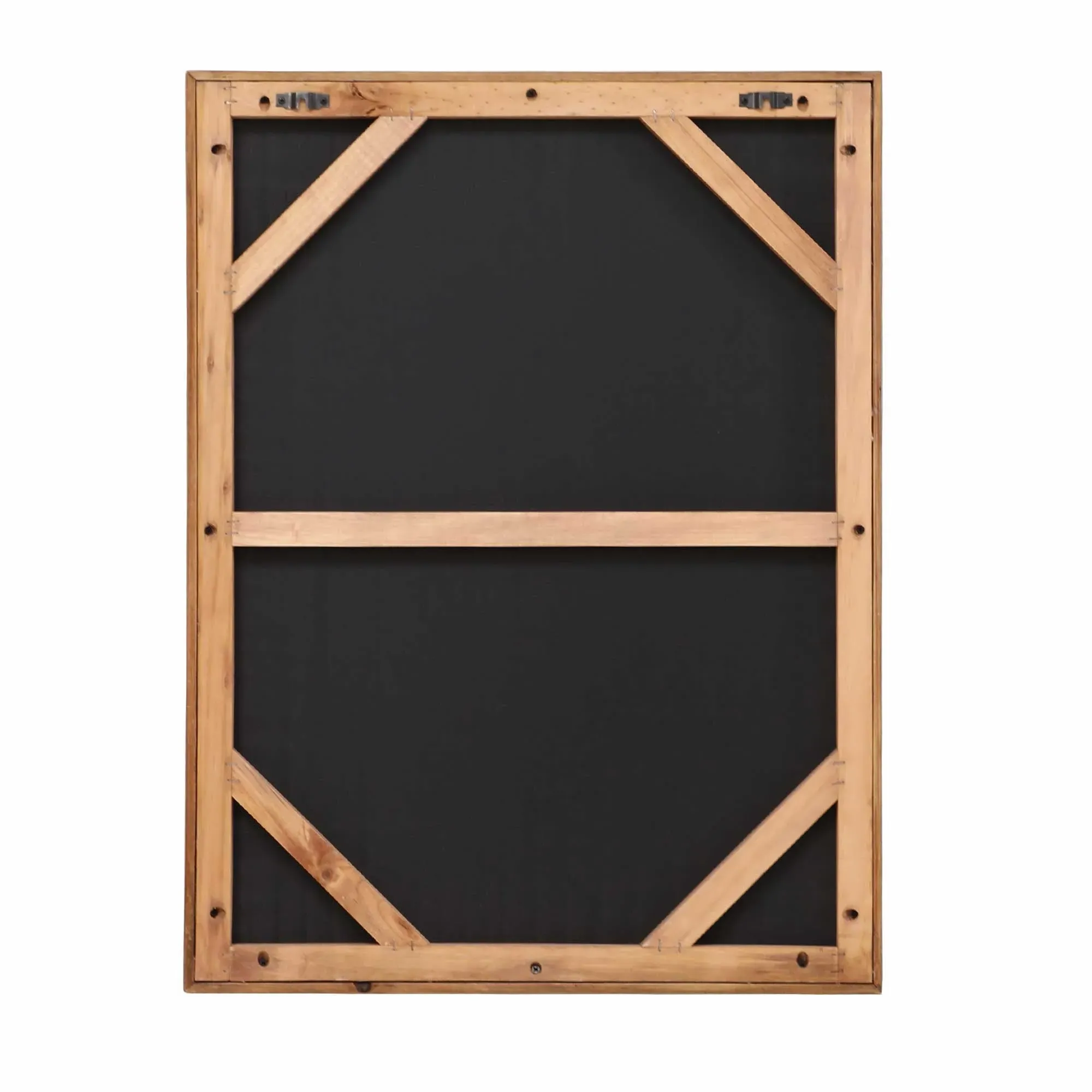 Natural Grid Square Wall Art Print - Neutral, Pine