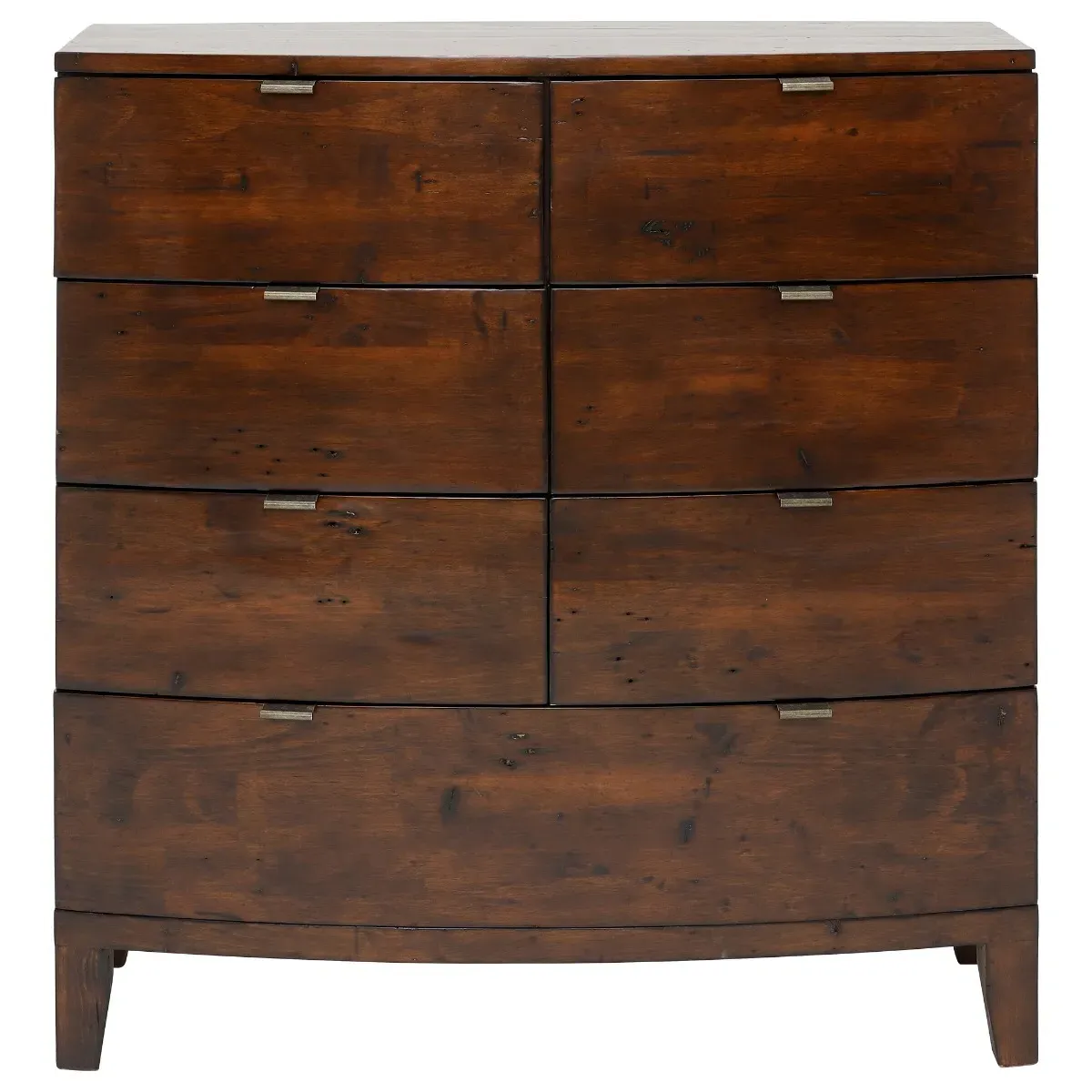 Navajos 7 Drawer Bow Front Chest - Brown, Wood