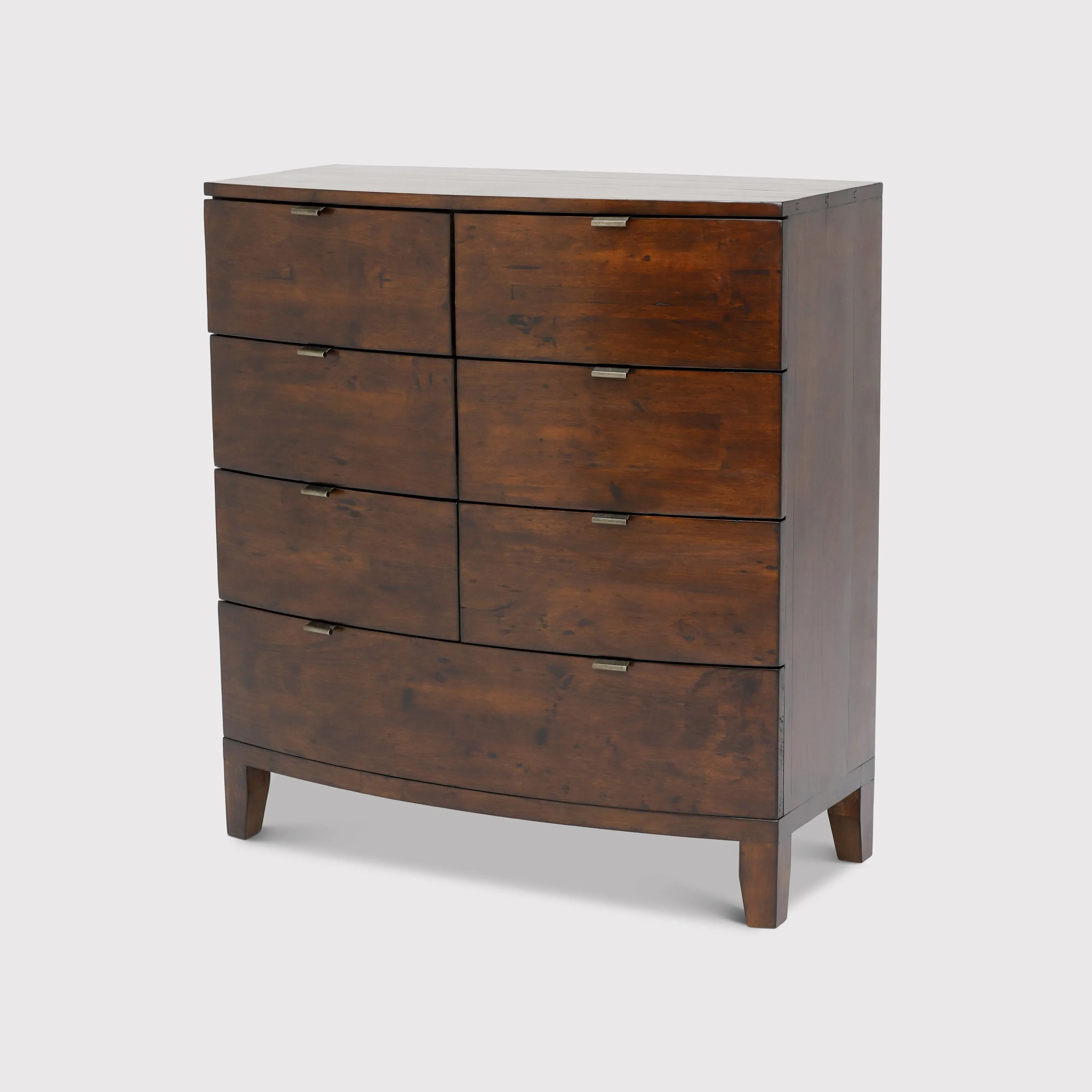 Navajos 7 Drawer Bow Front Chest - Brown, Wood