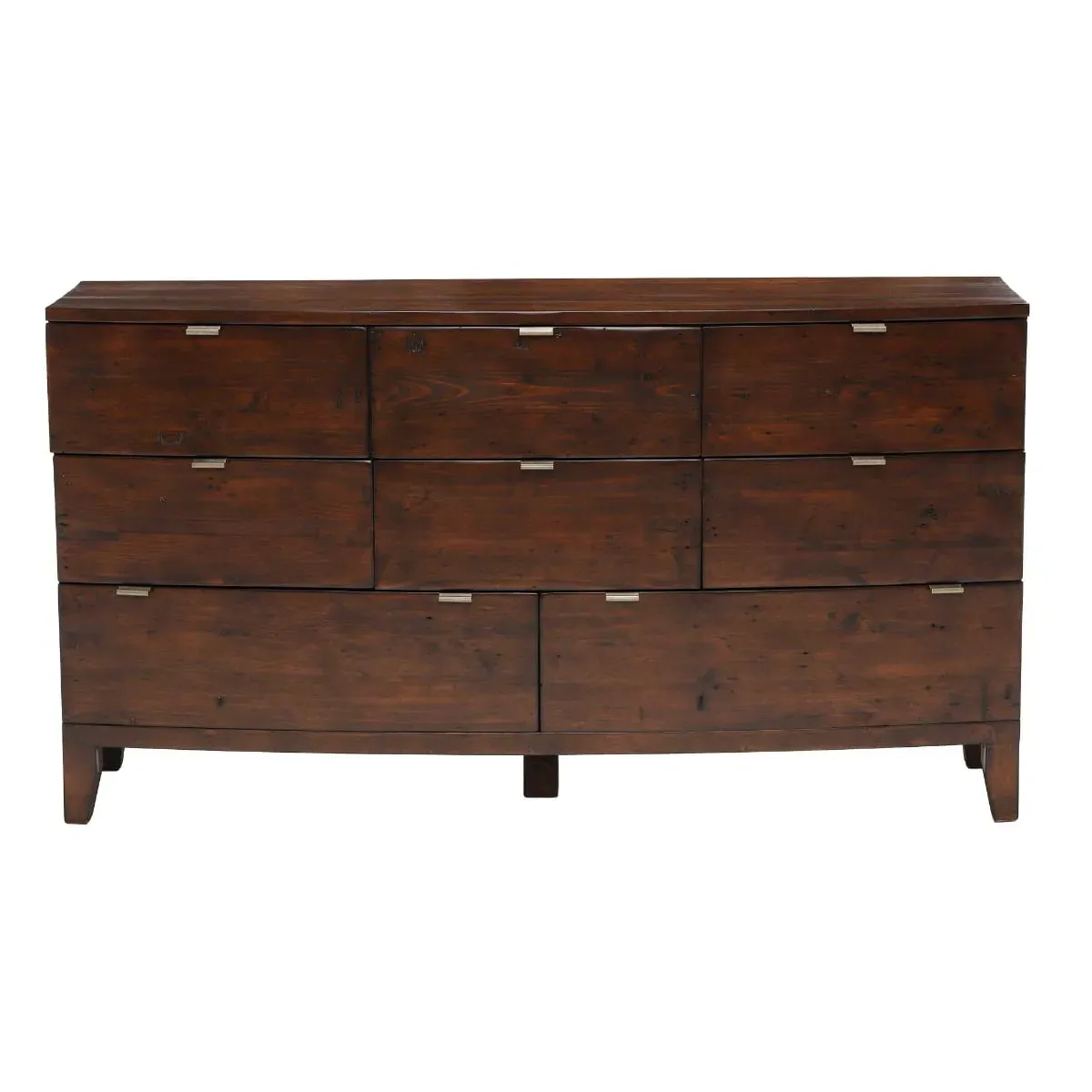 Navajos 8 Drawer Dresser Cabinet - Brown, Reclaimed Wood