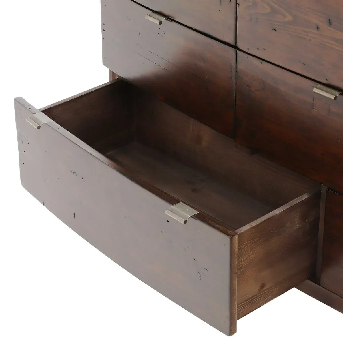 Navajos 8 Drawer Dresser Cabinet - Brown, Reclaimed Wood