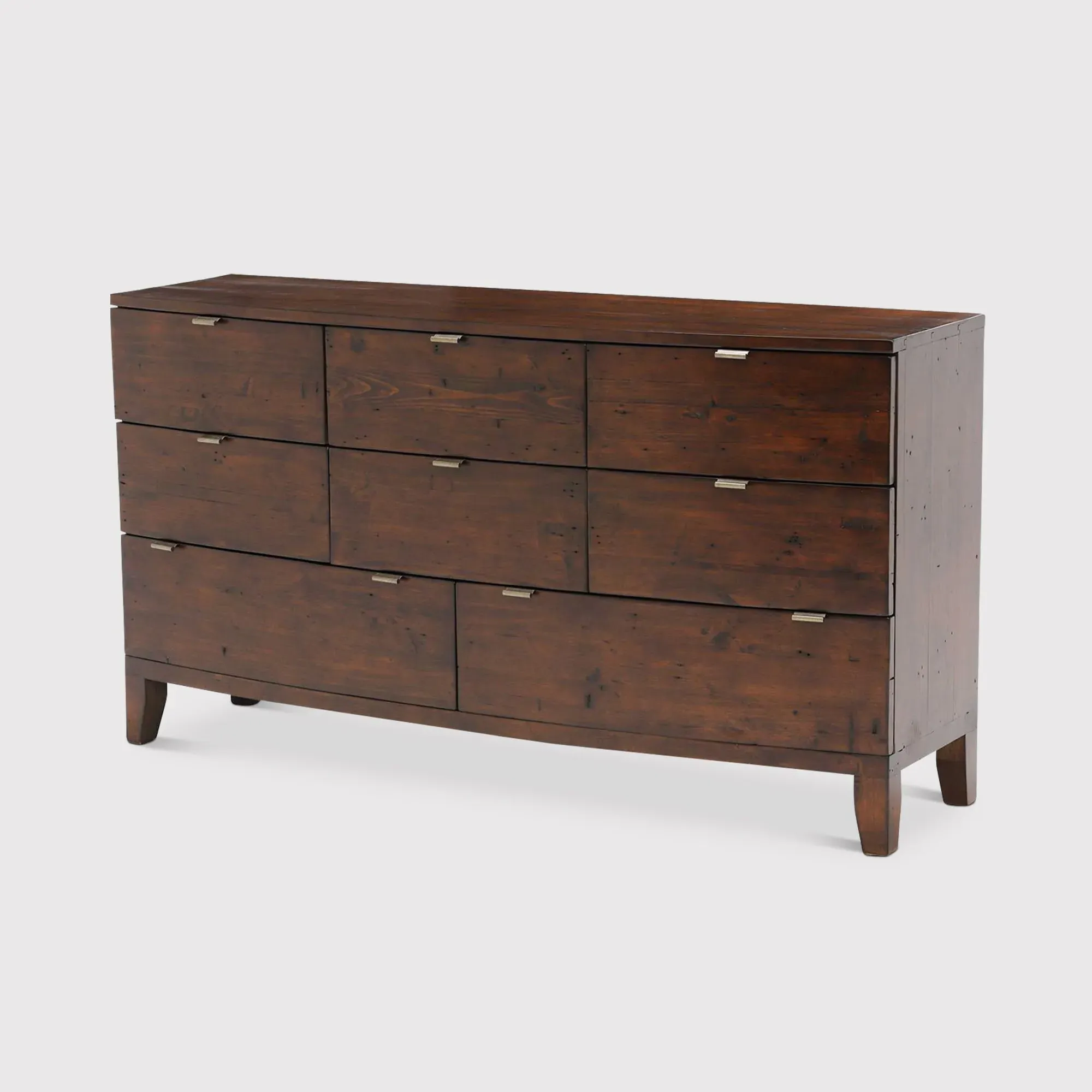 Navajos 8 Drawer Dresser Cabinet - Brown, Reclaimed Wood