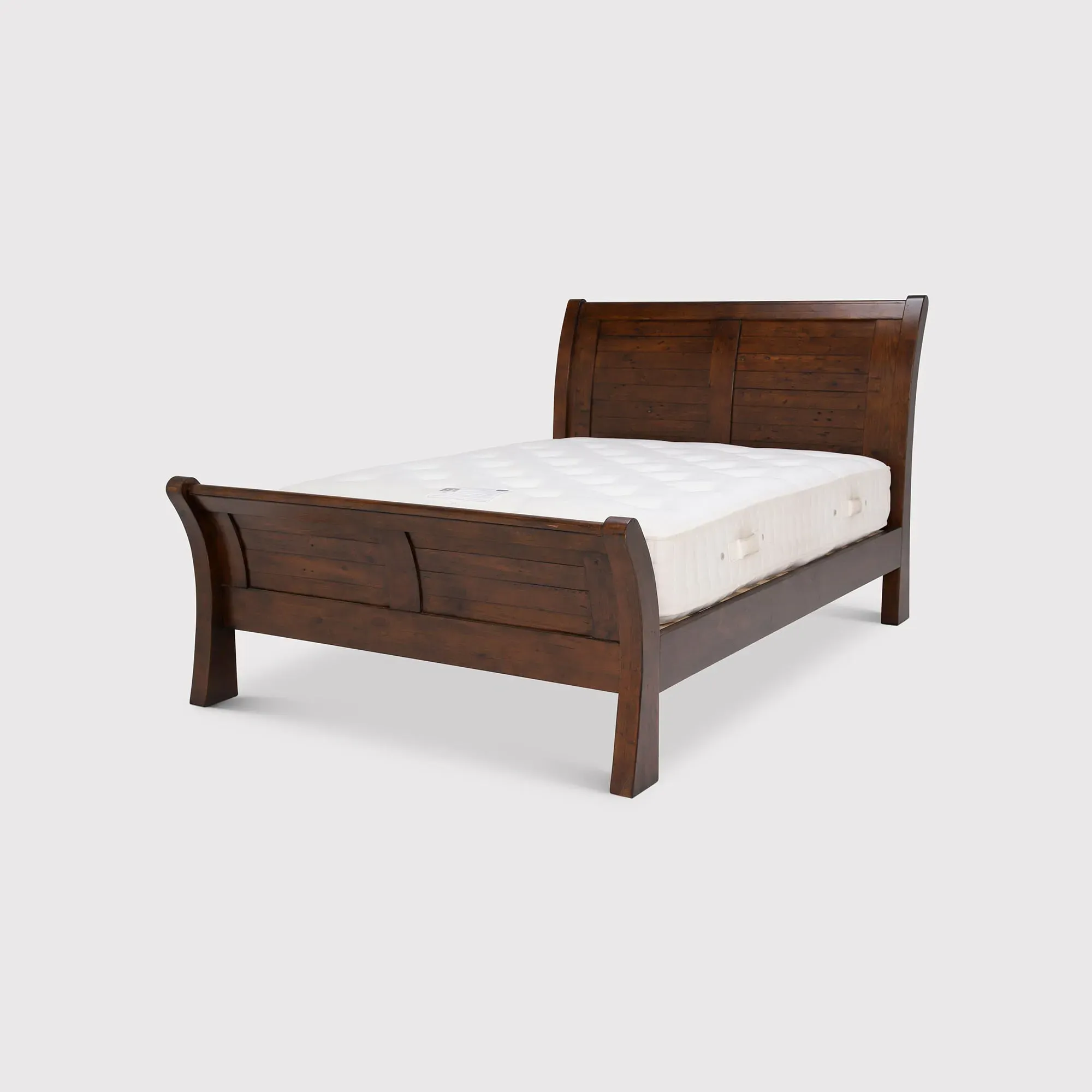 Navajos King Size Bed Frame - Brown, Reclaimed Wood product