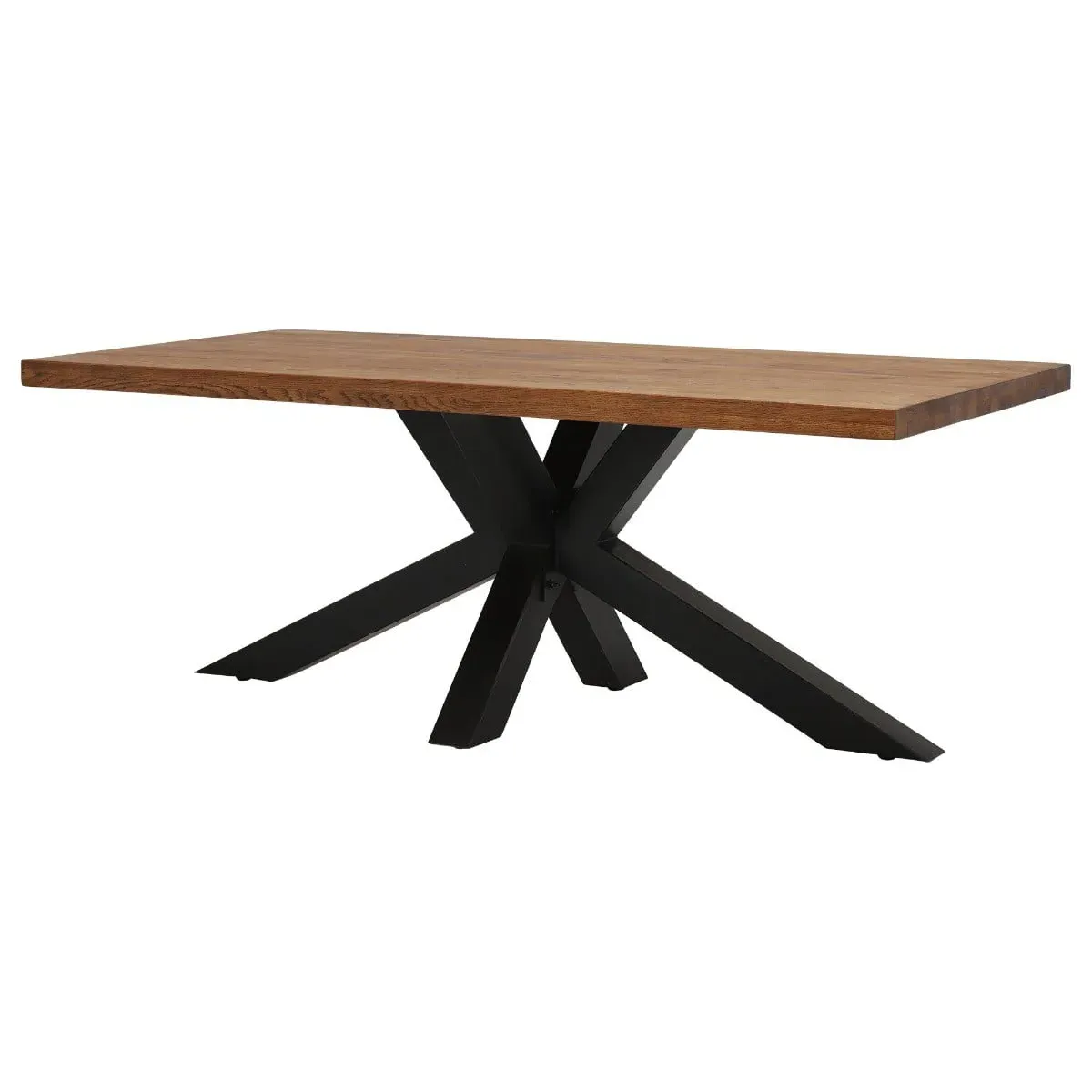 Navarro Dining Table & 6 Jasper Chairs - Brown, Oak