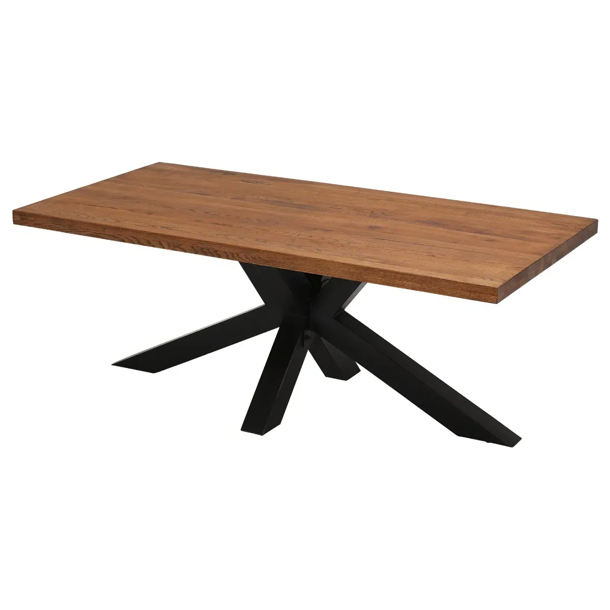 Navarro Star Dining Table - Brown, Oak