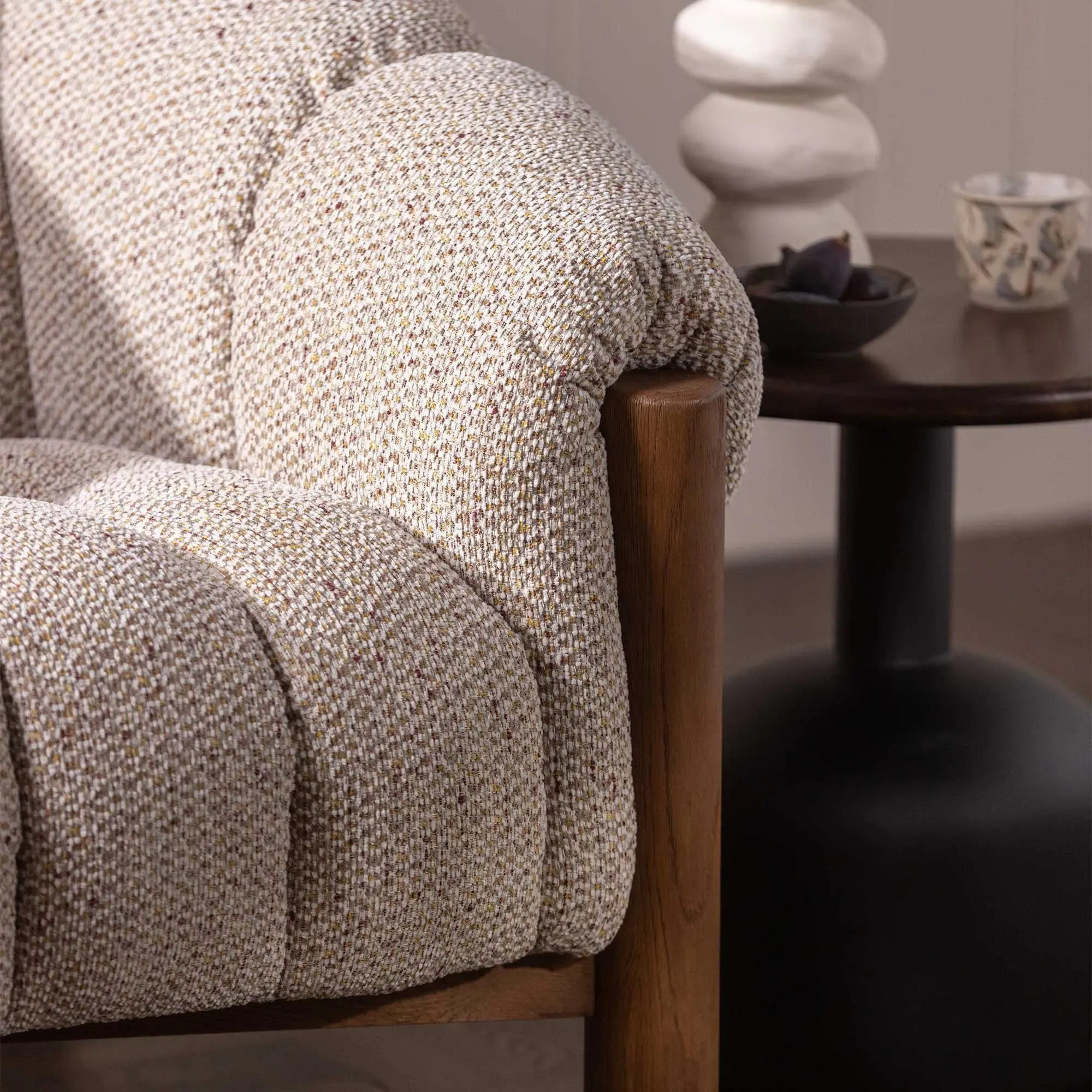 Nebula Fabric Sofa - Oak