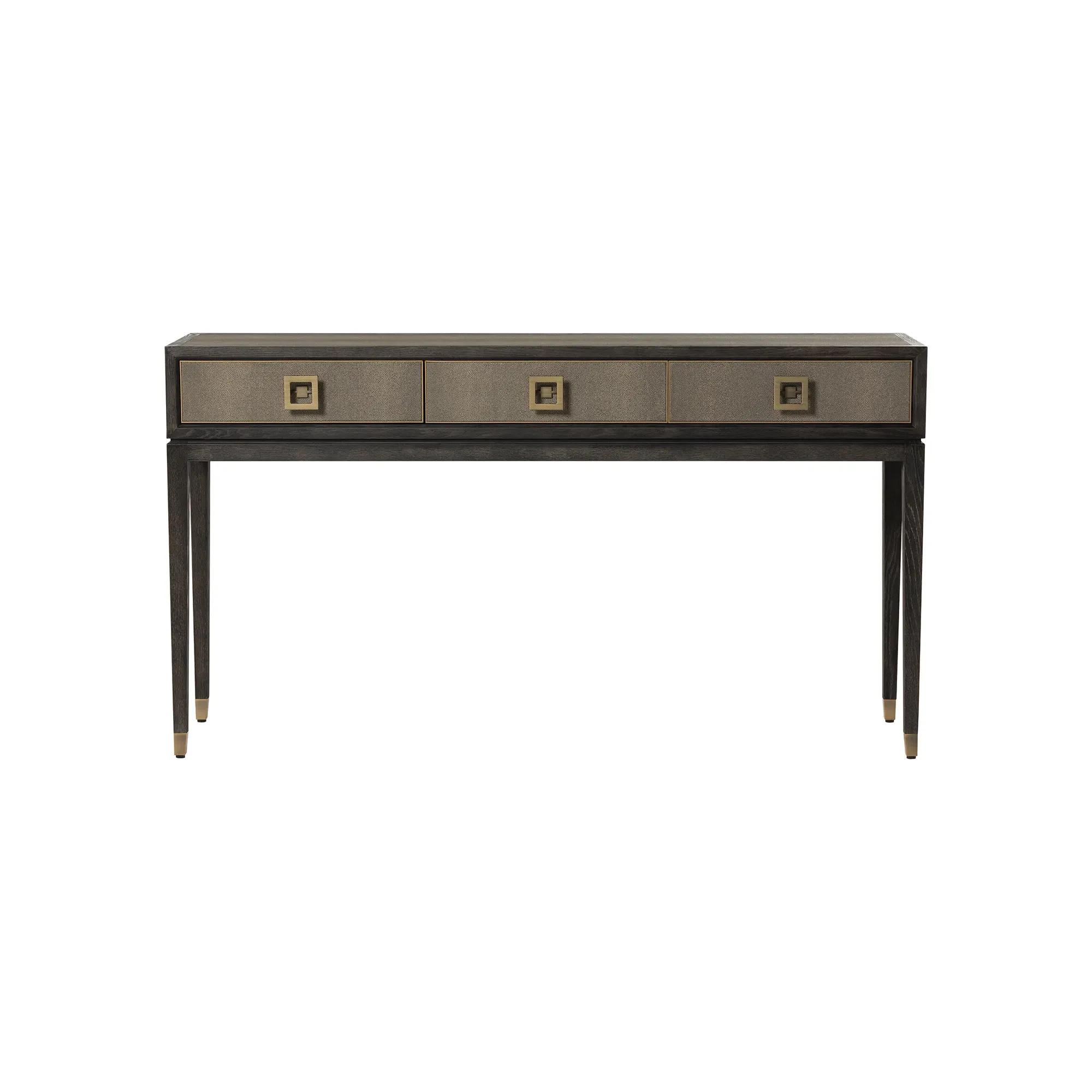 Nerina 3 Drawer Console Table - Black, Oak
