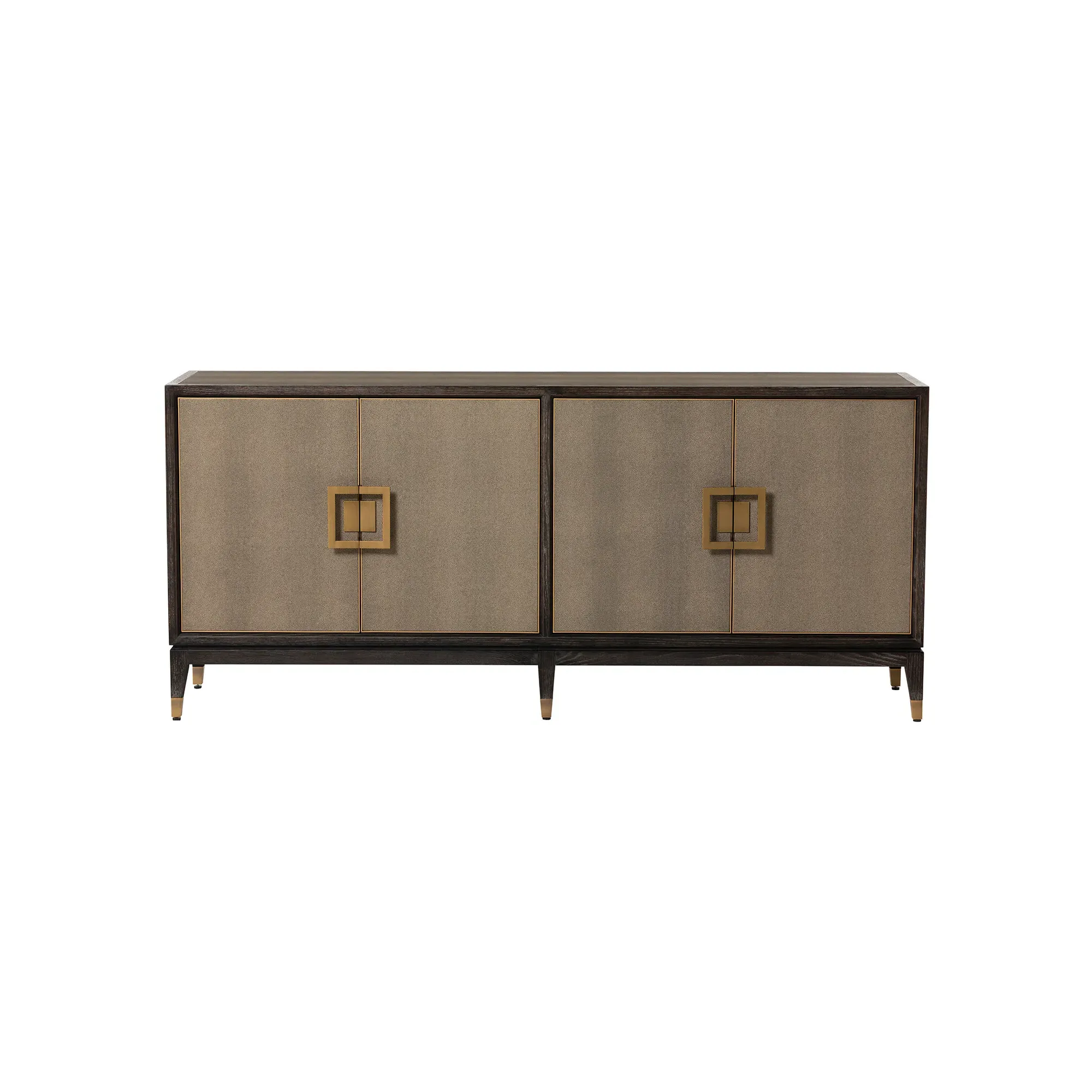 Nerina 4 Door Sideboard - Gold, Oak