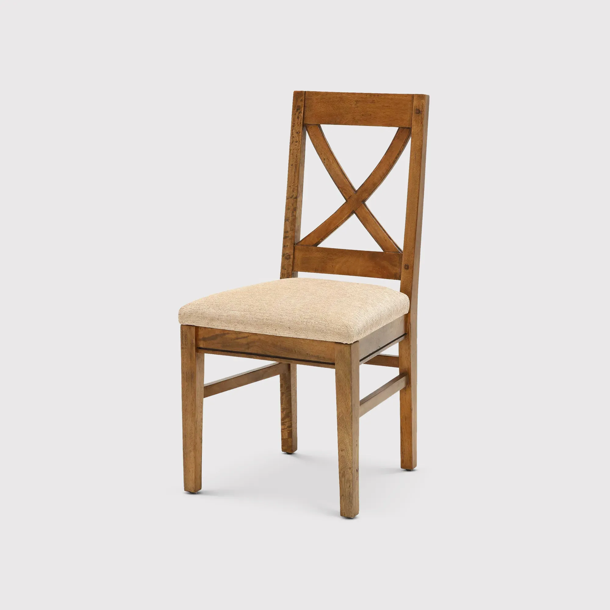 New Frontier Dining Chair - Brown, Fabric