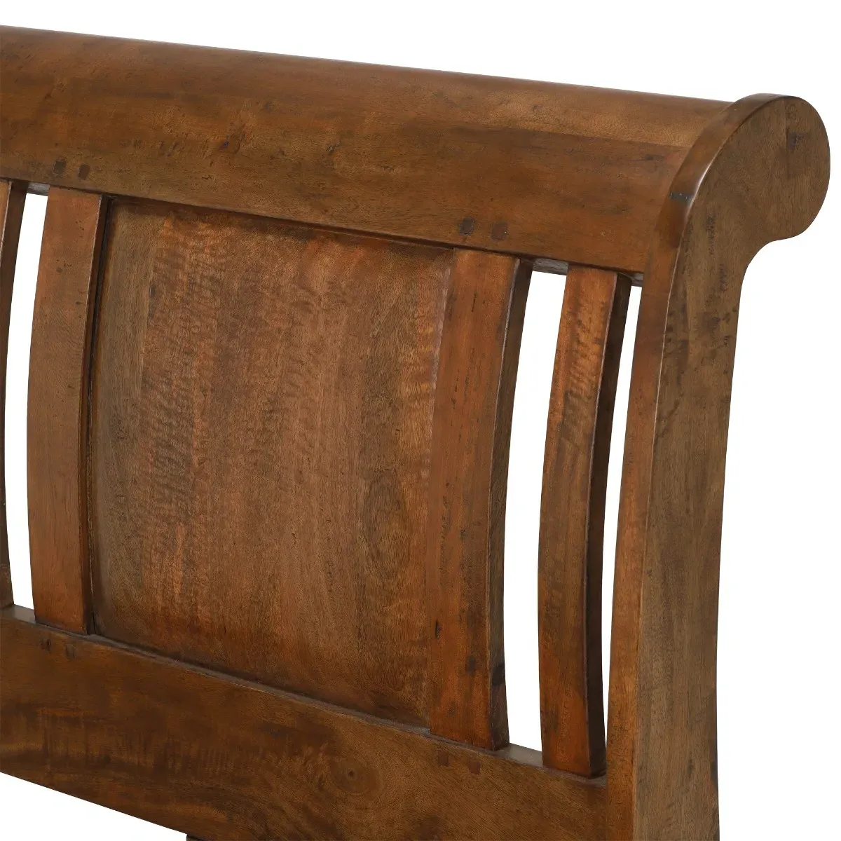 New Frontier Double Sleigh Bed - Brown, Wood