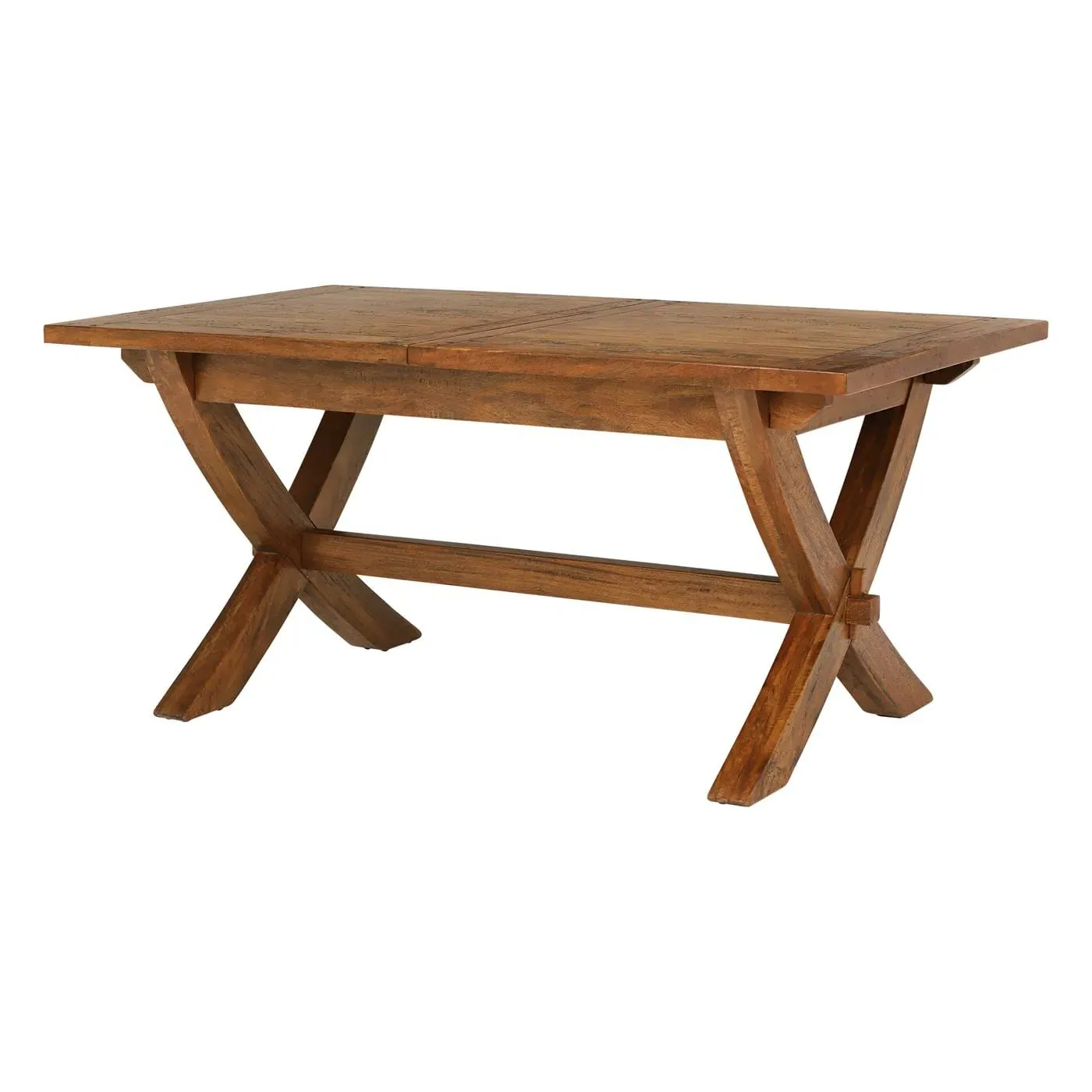 New Frontier Extending Dining Table & 4 Chairs - Brown, Mango Wood