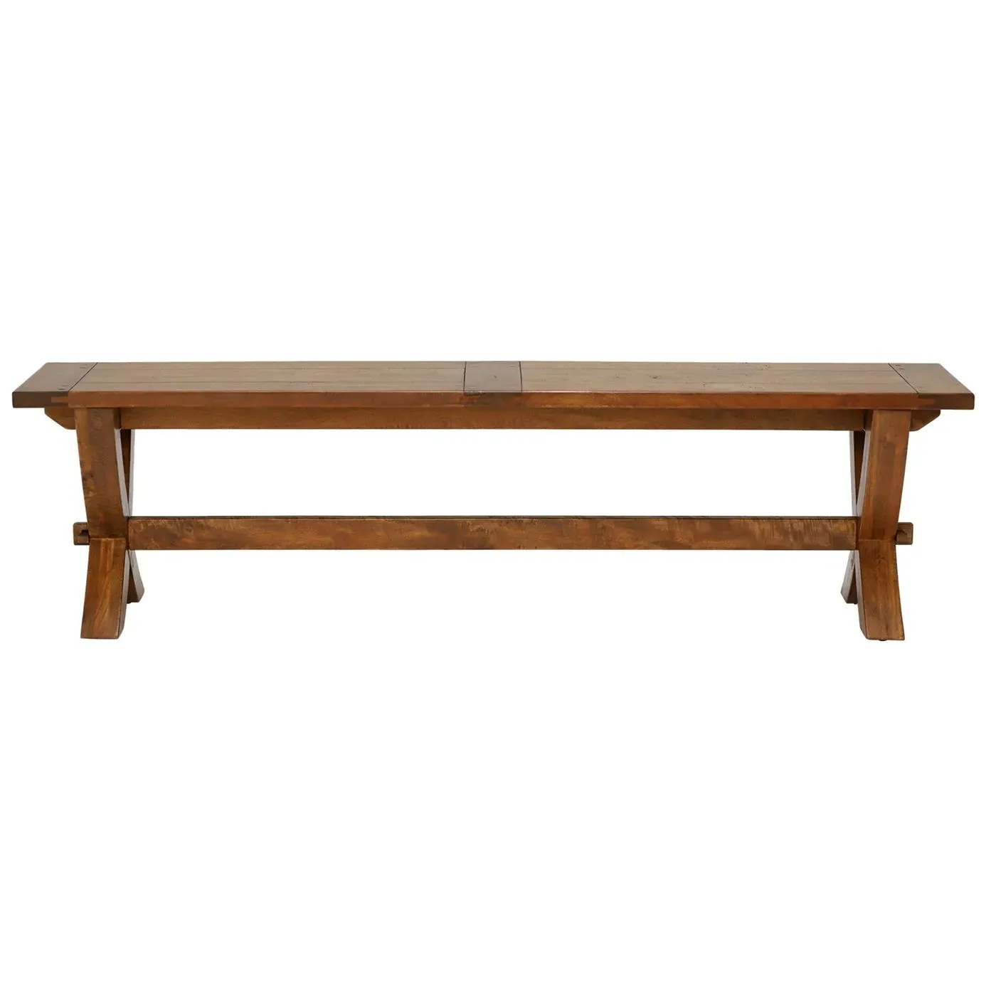 New Frontier X Leg Bench - Brown, Mango Wood