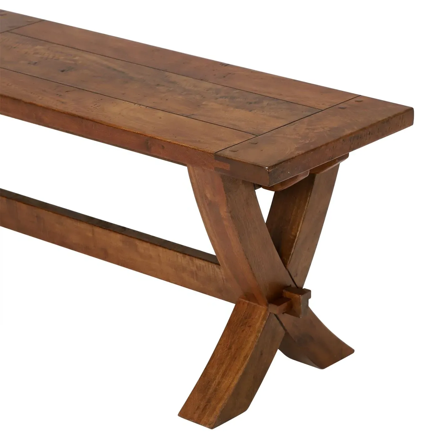 New Frontier X Leg Bench - Brown, Mango Wood