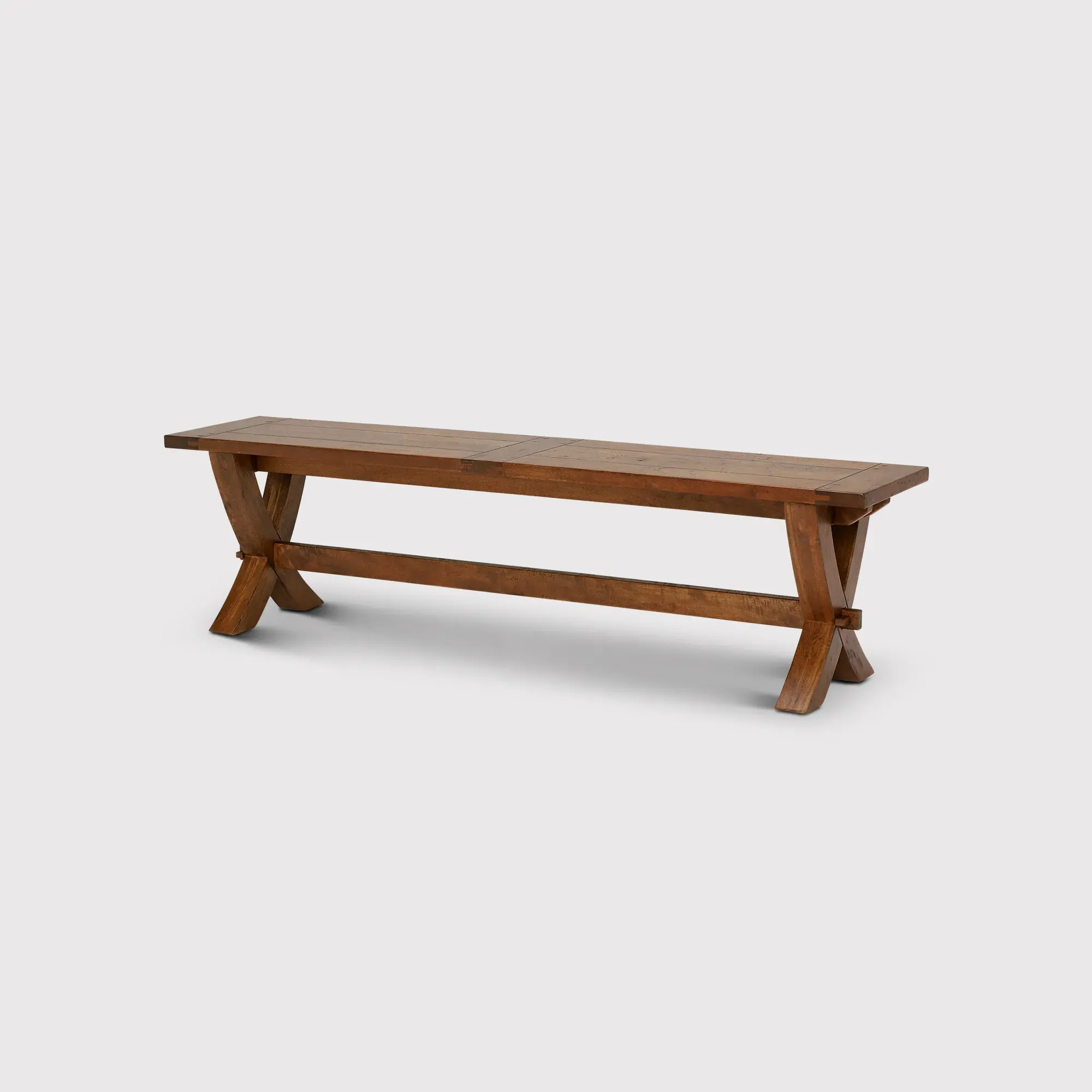 New Frontier X Leg Bench - Brown, Mango Wood
