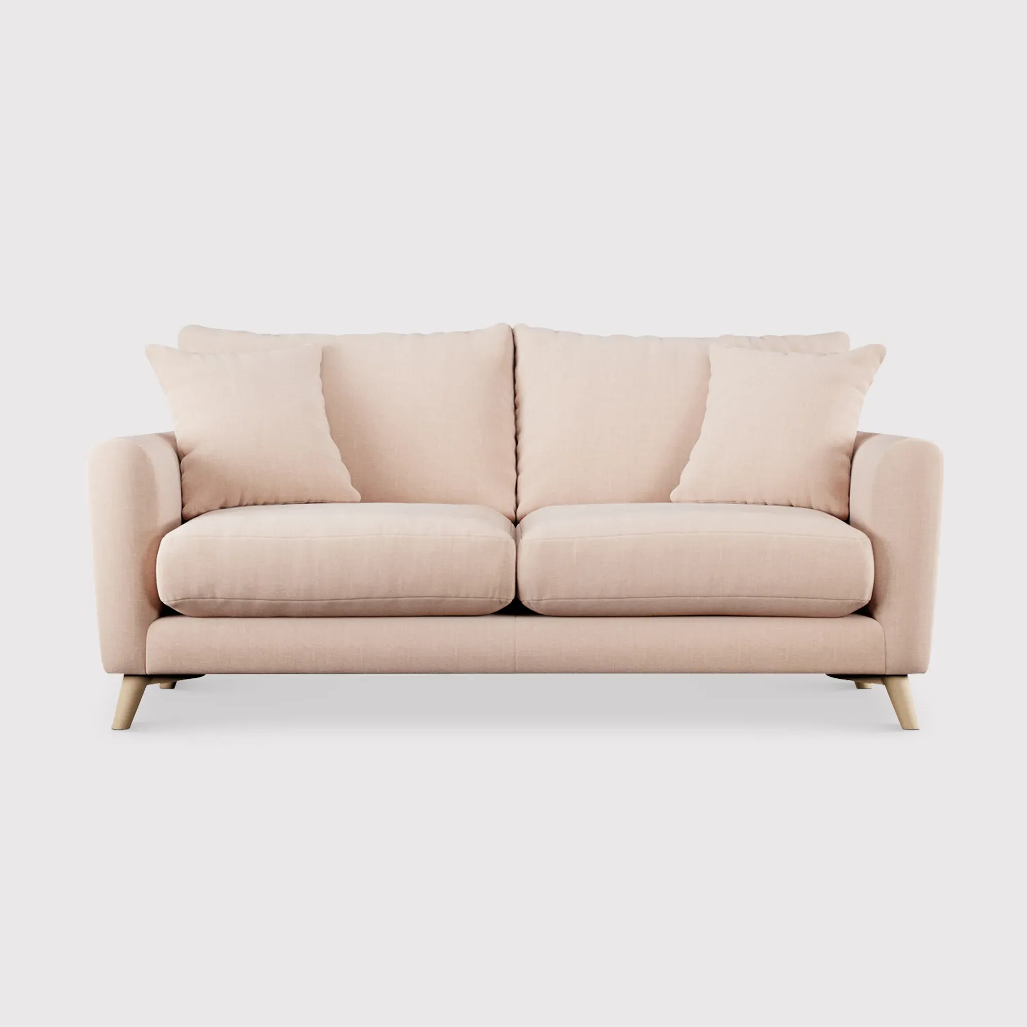 Newberry 3-Seater Sofa - Pink, Fabric