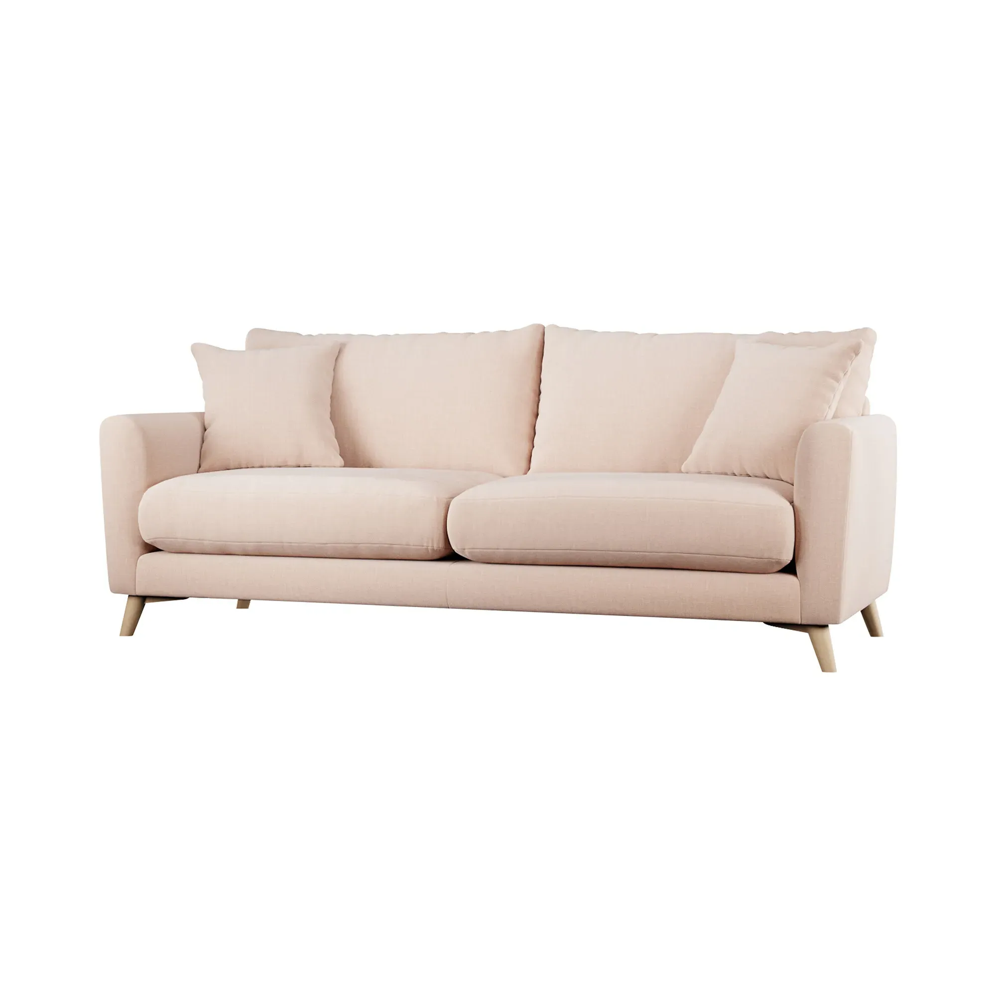 Newberry 4-Seater Sofa - Pink, Fabric