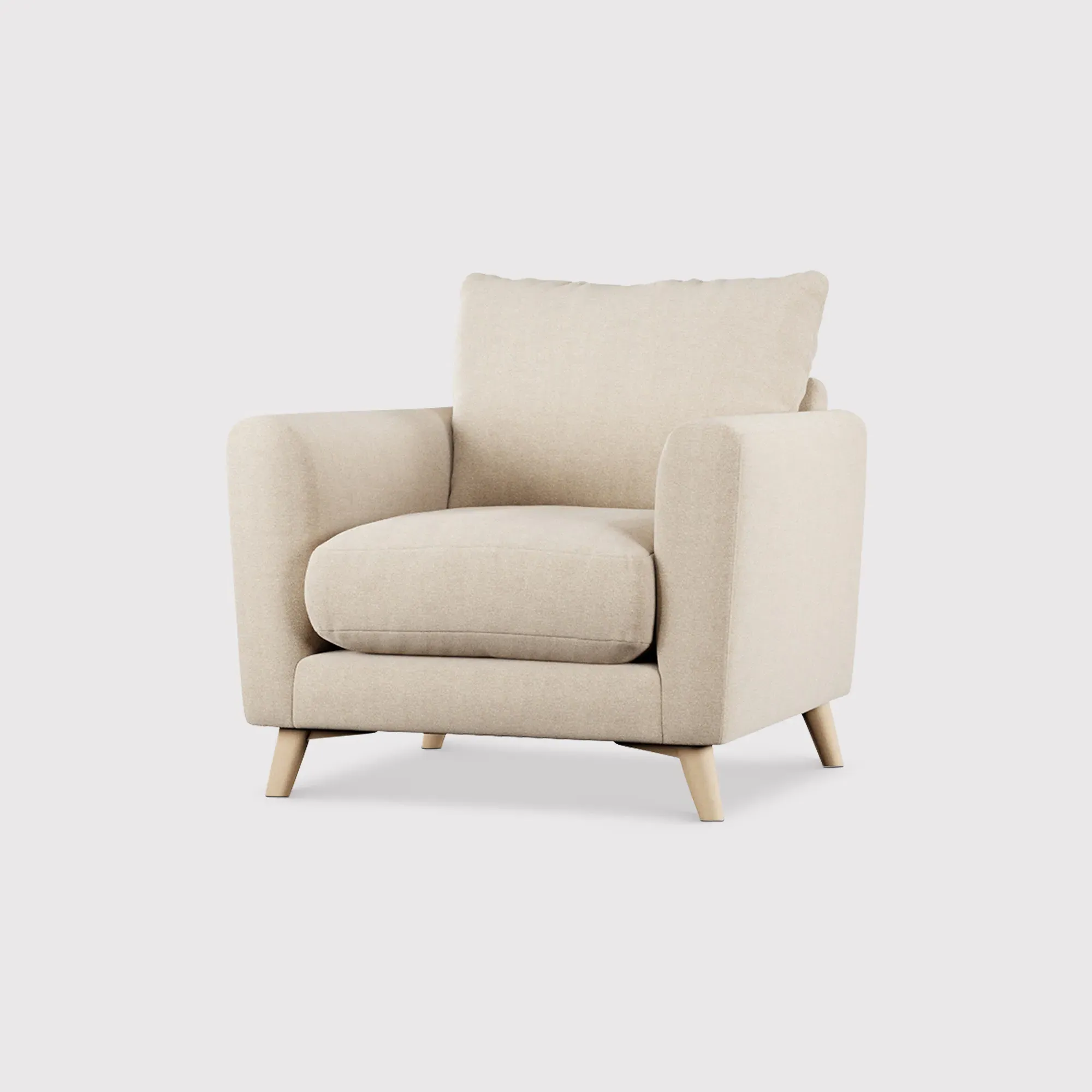 Newberry Armchair - Neutral, Fabric