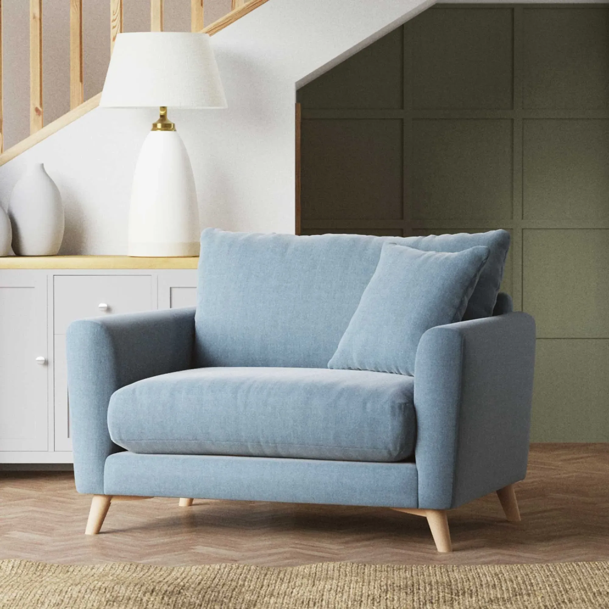 Newberry Snuggler Chair - Blue