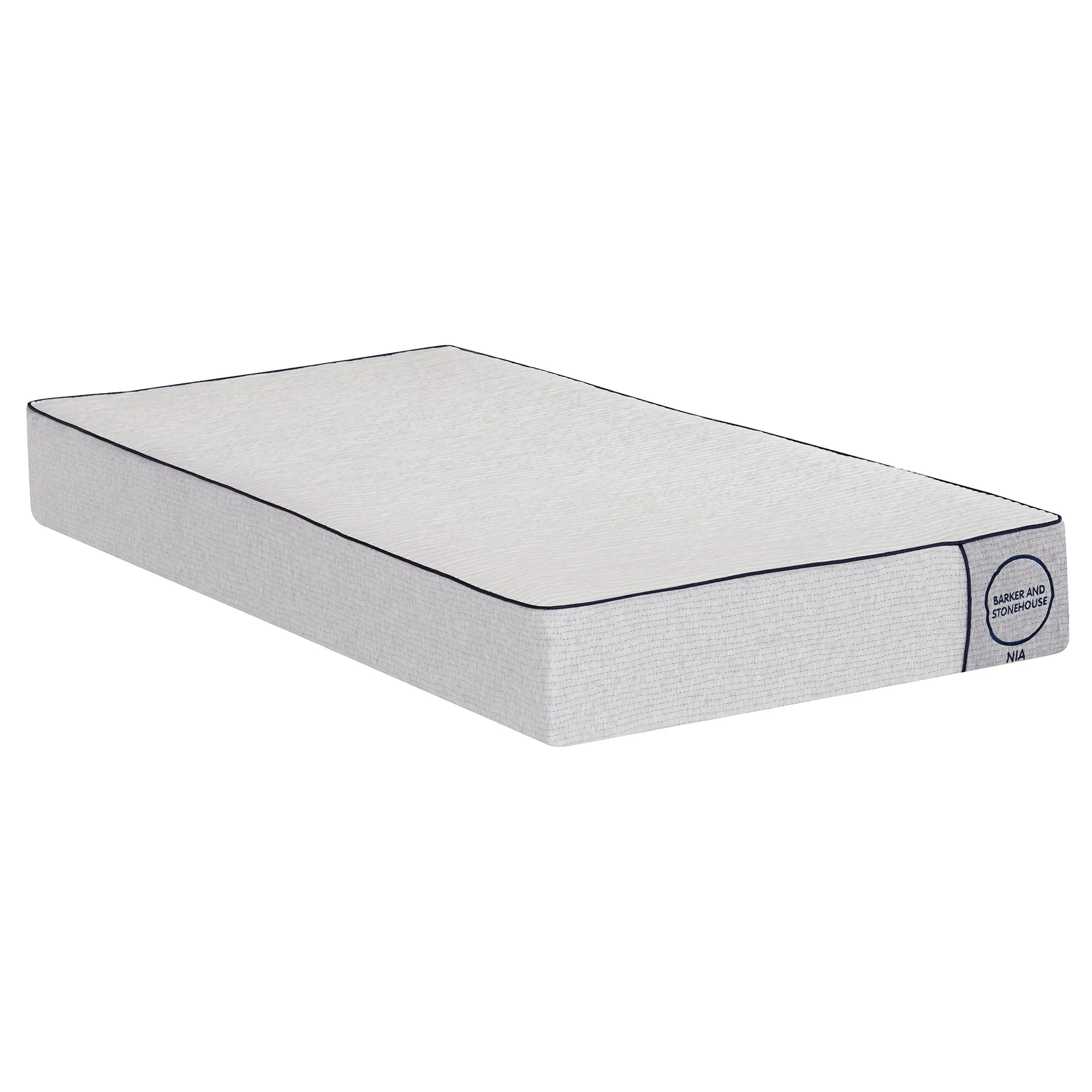 Nia Single Size Mattress - White, Fabric alternate view