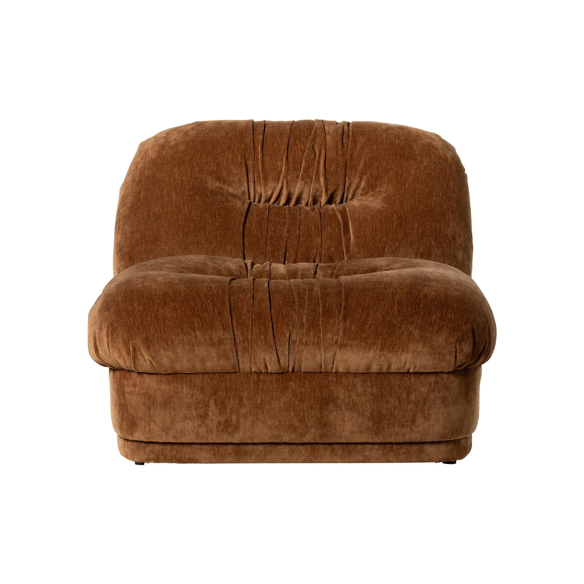 Nicolo 1 Seater Armchair - Brown, Fabric