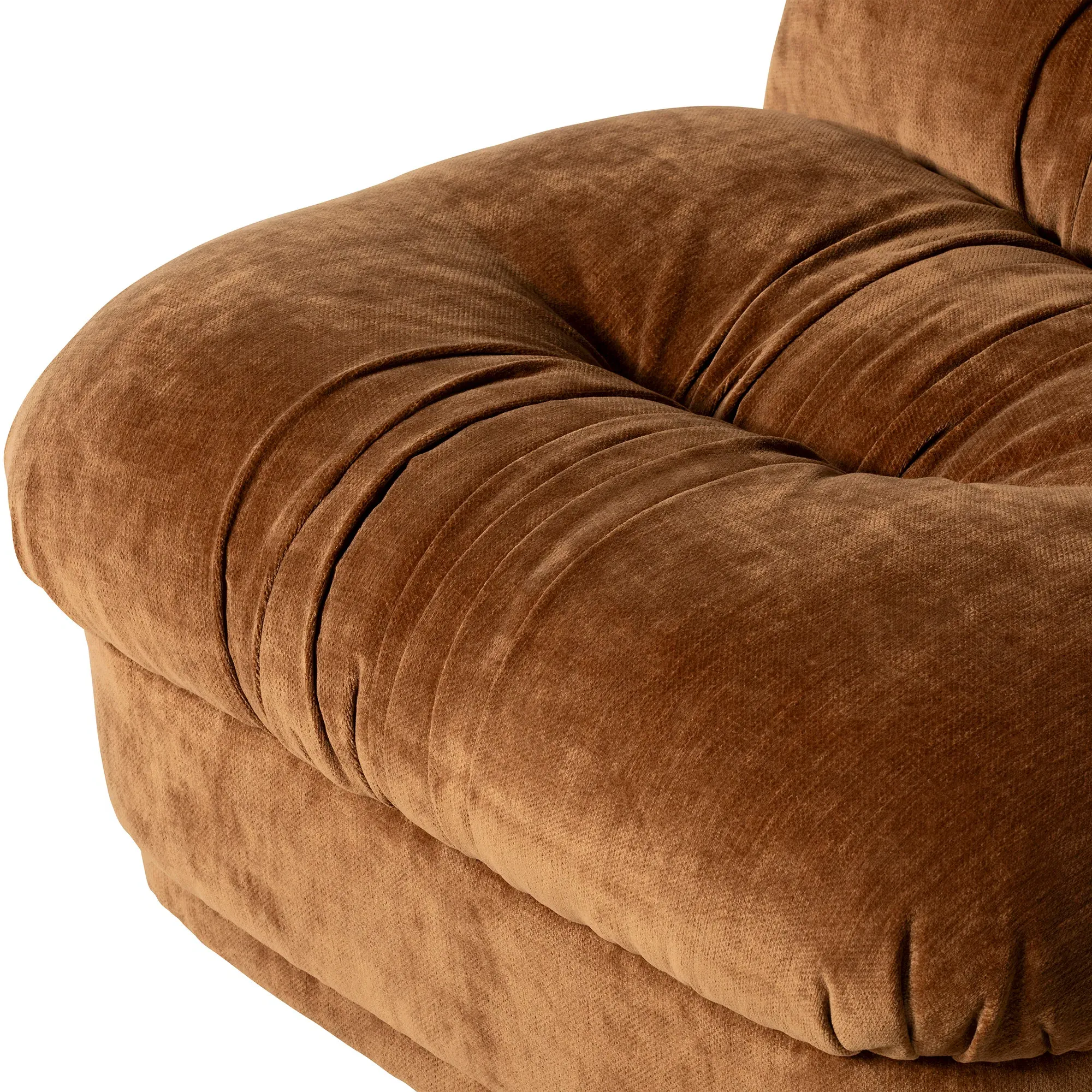 Nicolo 1 Seater Armchair - Brown, Fabric