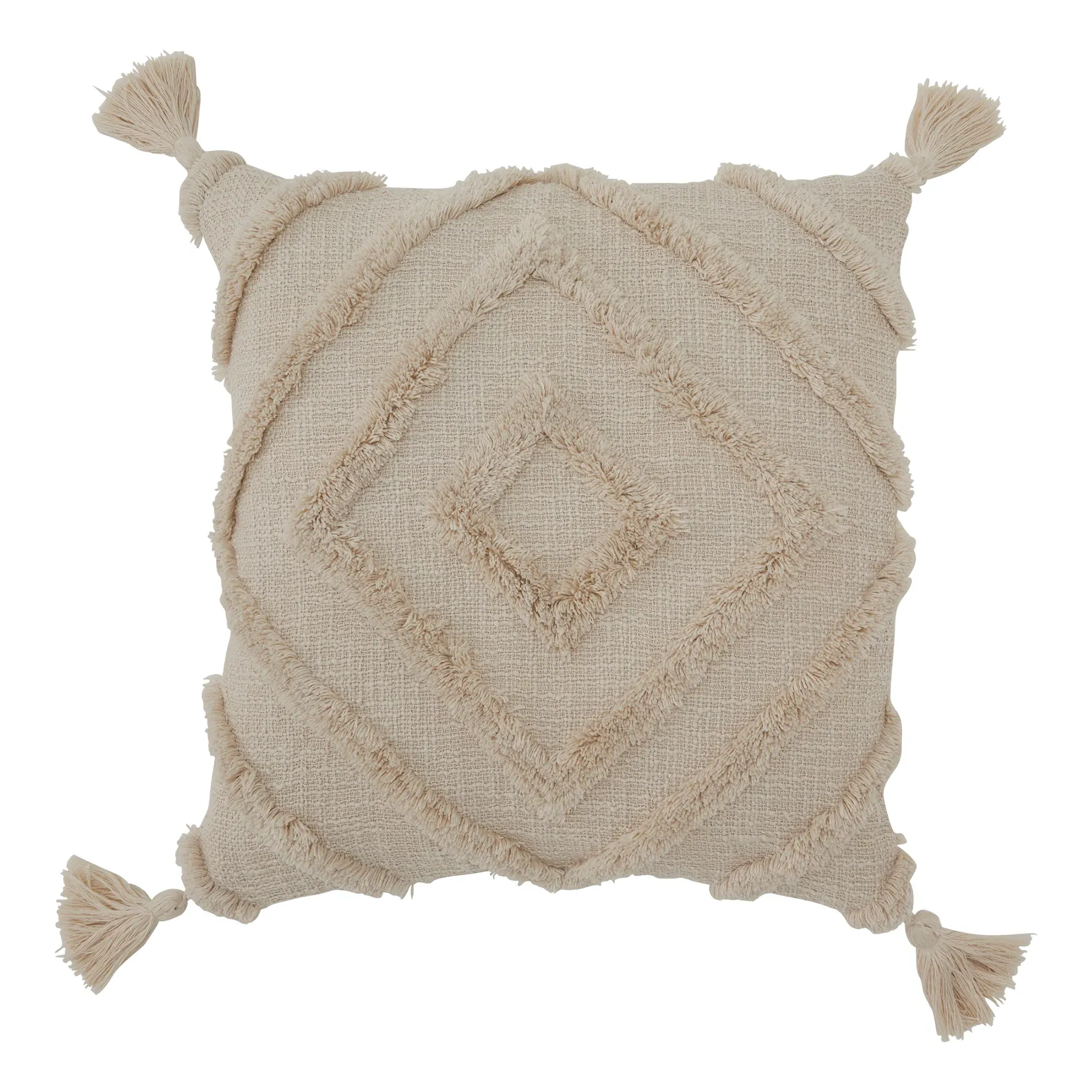 Nola Square Cushion - Cream, Polyester image