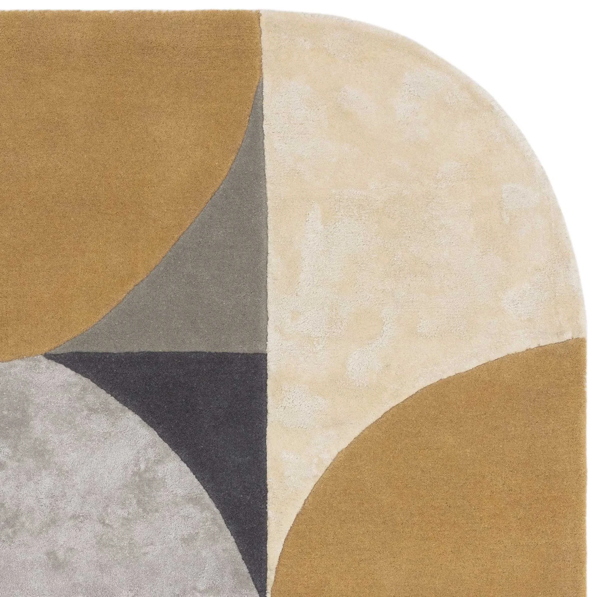 Ocean Oval Rug - Grey, Wool Blend