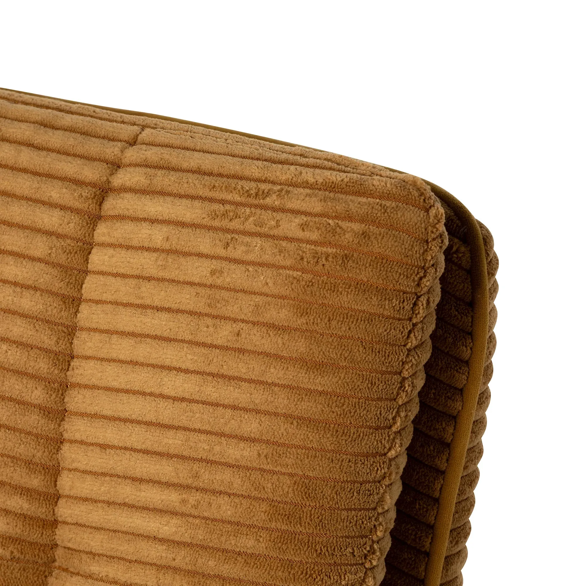 Odine Swivel Dining Chair with Arms - Yellow, Velvet