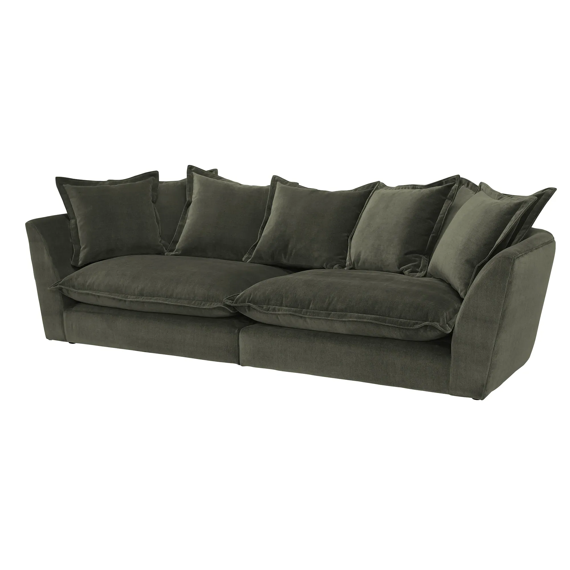 Odyssey Extra Large Split Sofa - Green, Fabric