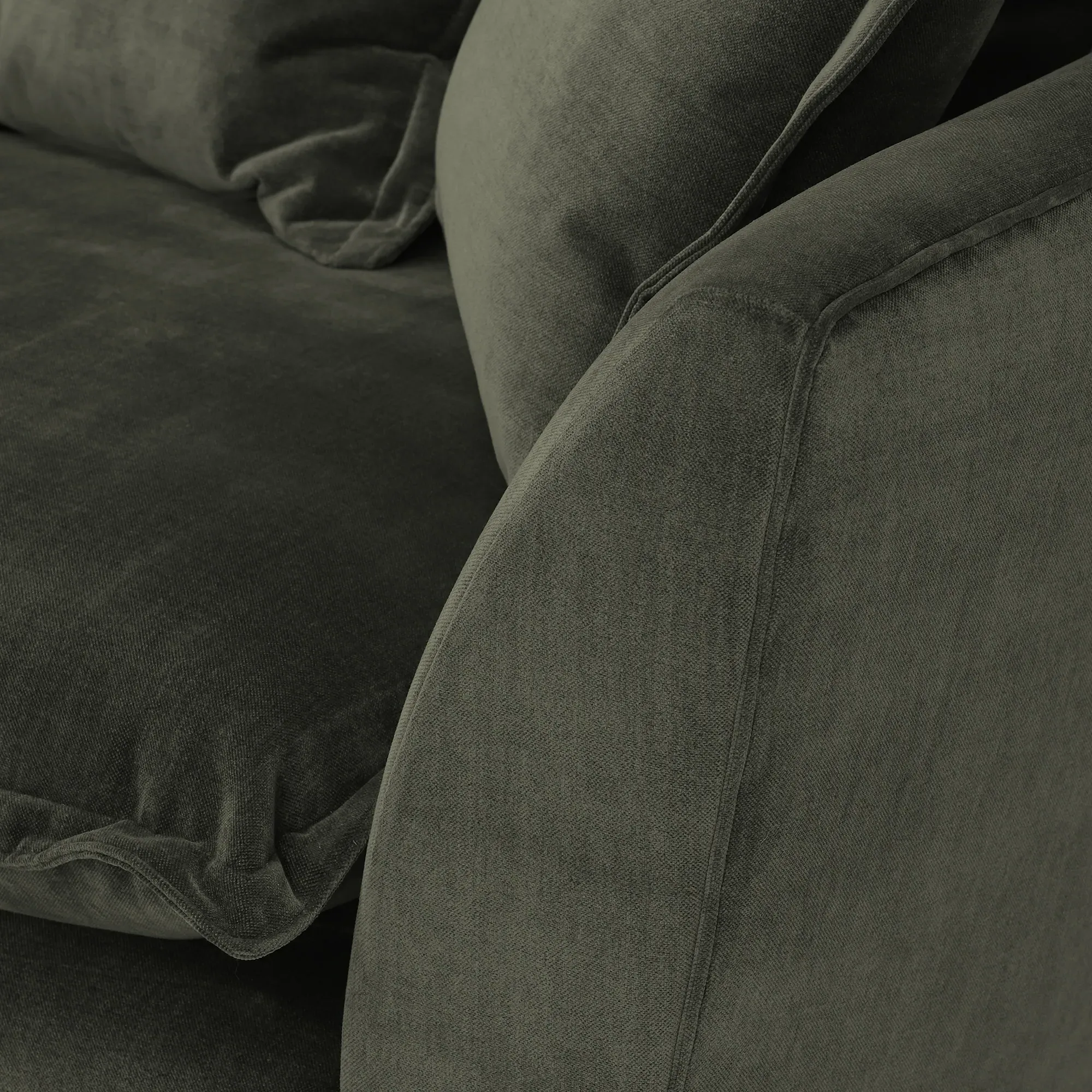 Odyssey Extra Large Split Sofa - Green, Fabric