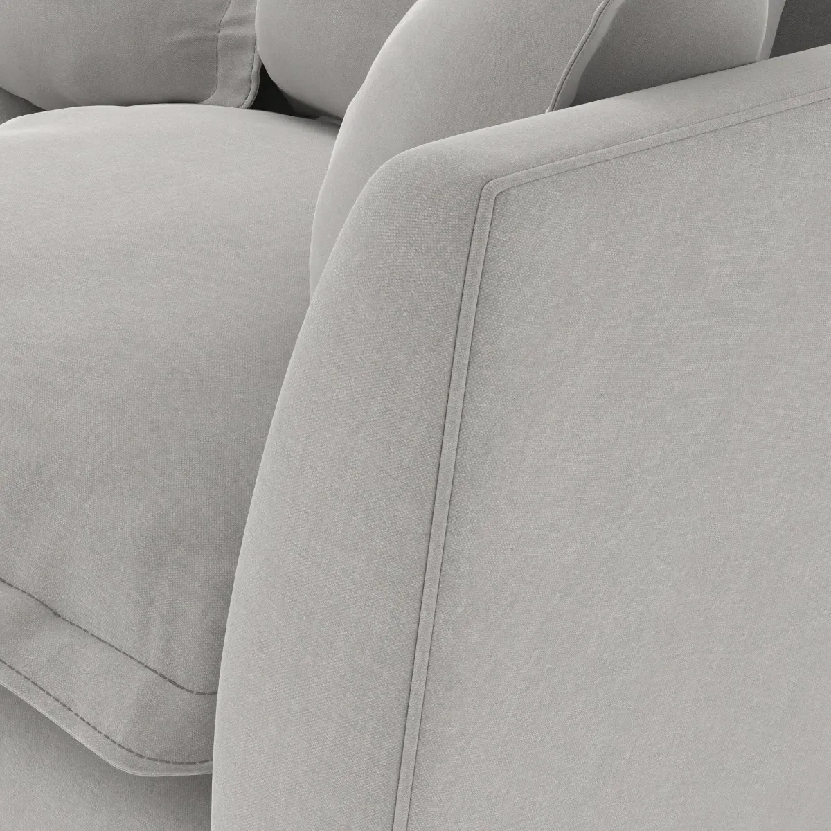 Odyssey Large Sofa - Grey, Fabric