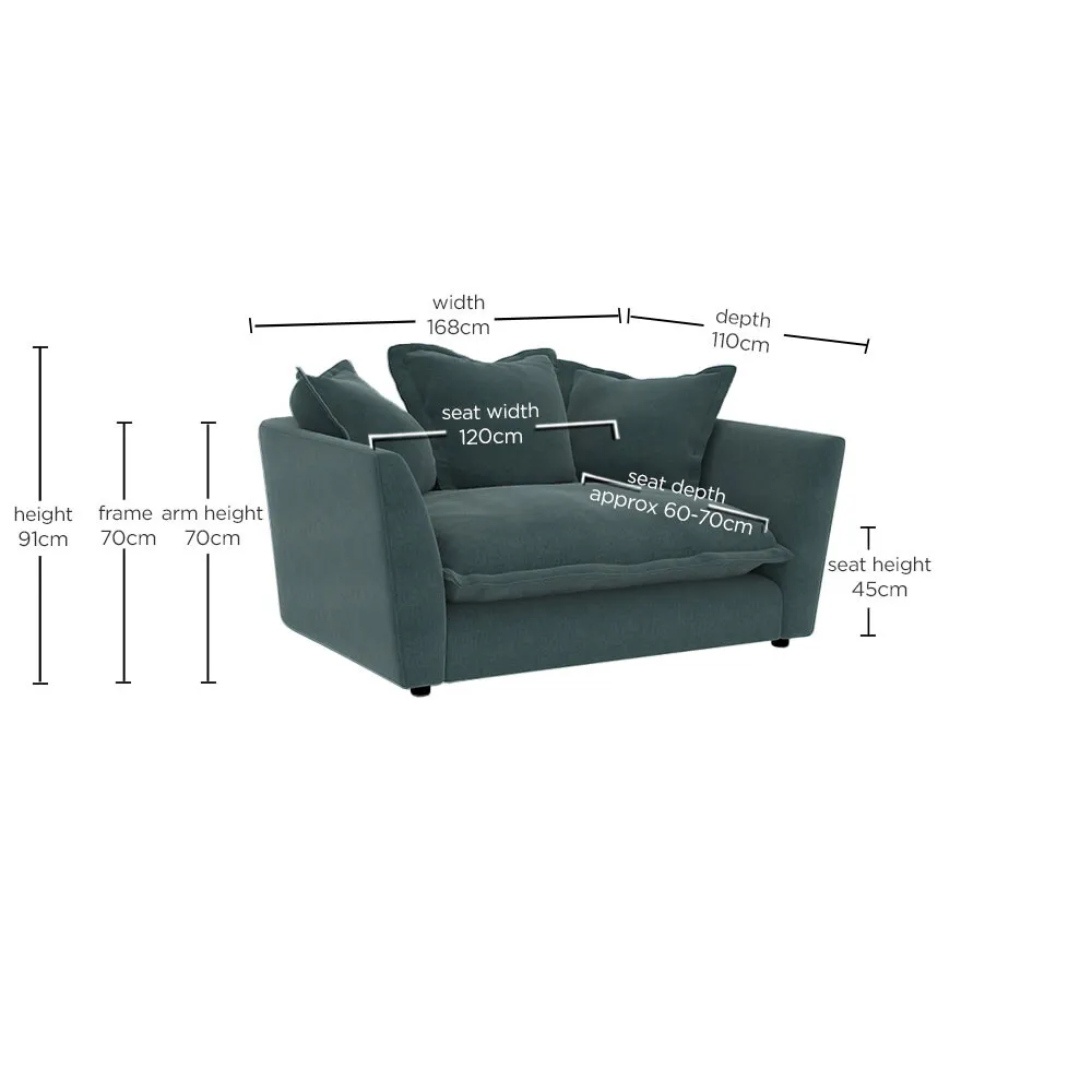 Odyssey Snuggler Chair - Grey, Fabric
