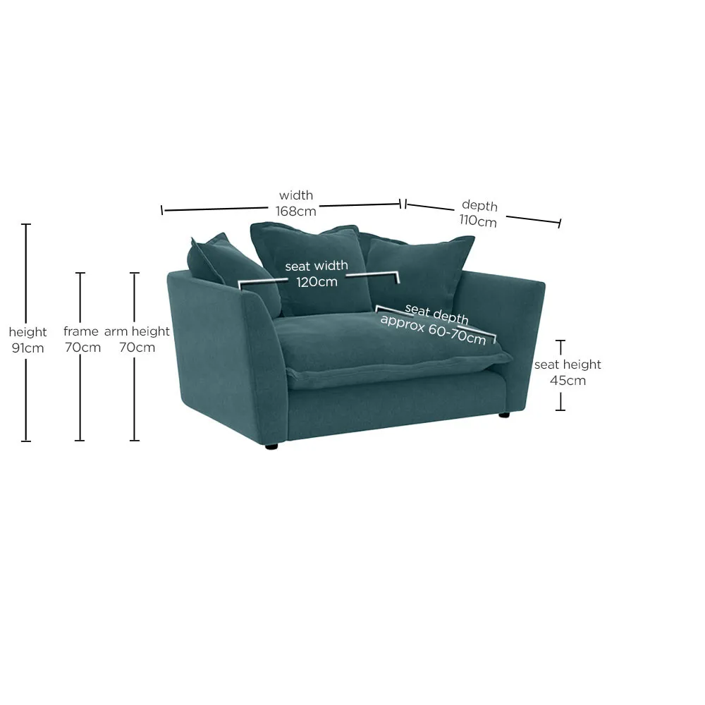 Odyssey Snuggler Chair - Teal, Fabric