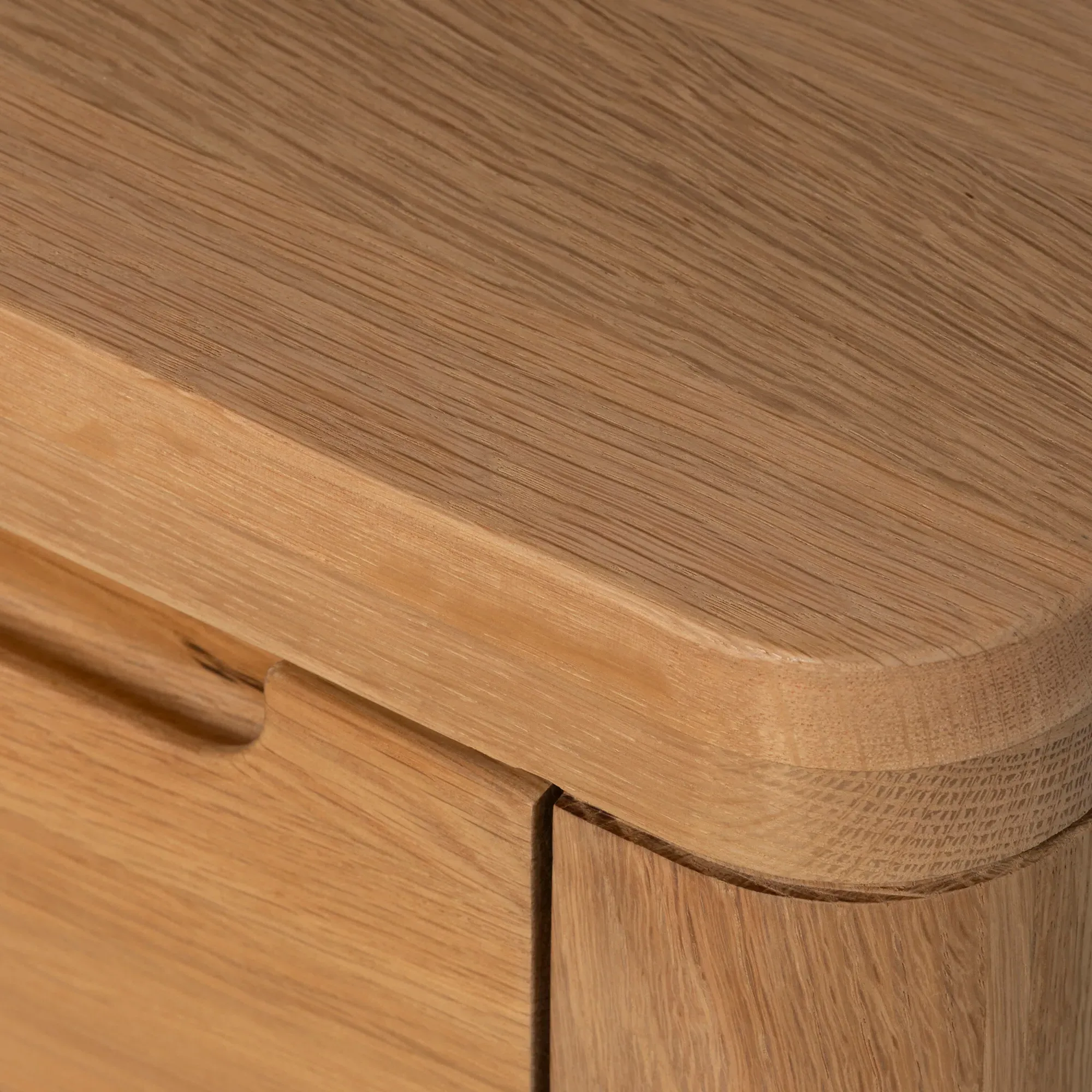 Olav 1 Drawer Bedside Table - Neutral Oak