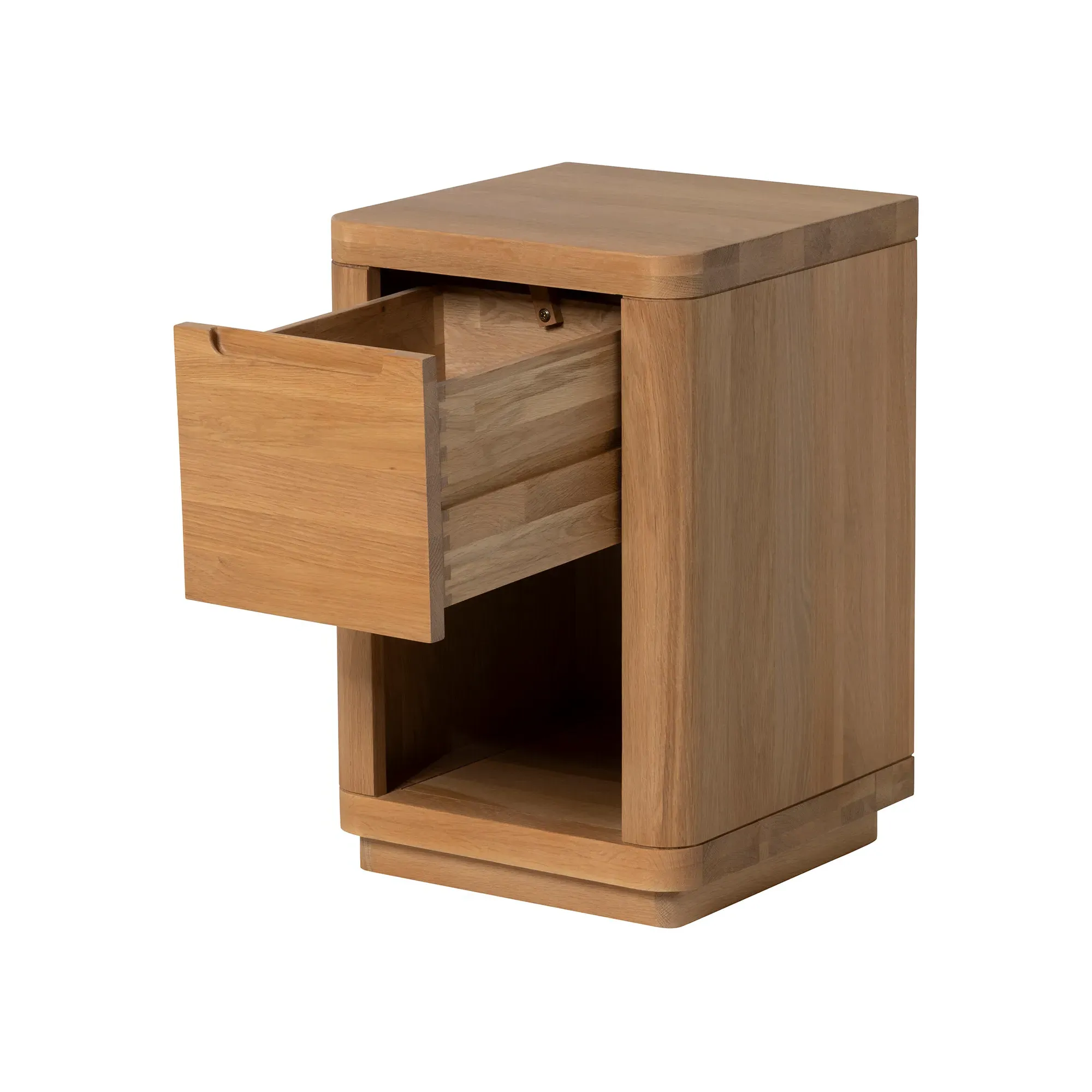 Olav 1 Drawer Bedside Table - Neutral Oak