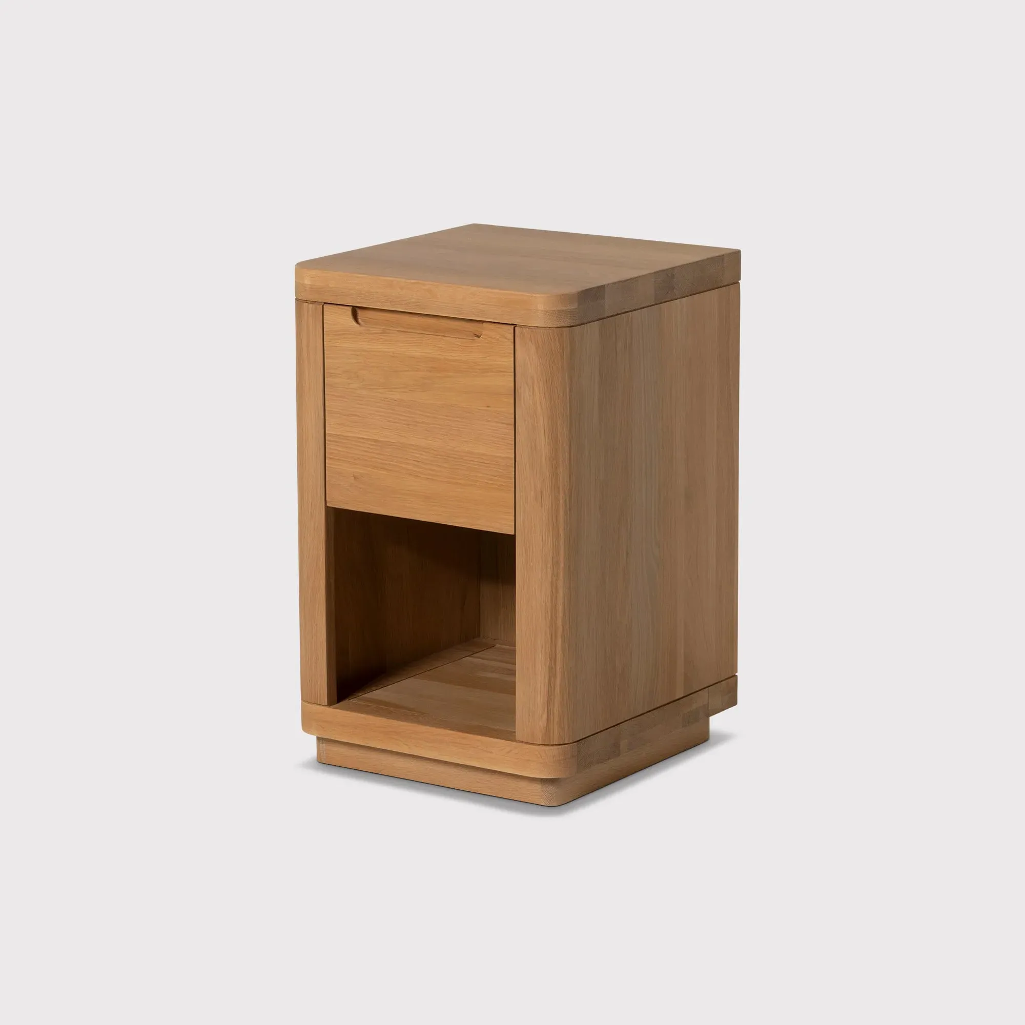 Olav 1 Drawer Bedside Table - Neutral Oak image