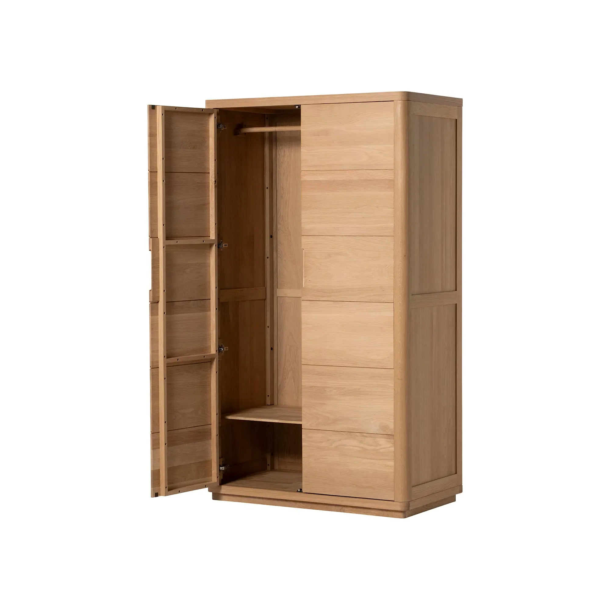 Olav 2 Door Wardrobe - Neutral, Oak