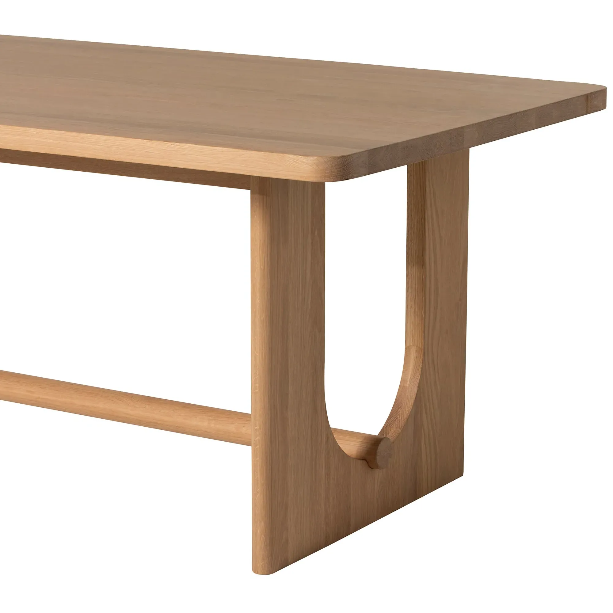 Olav 240cm Dining Table - Brown, Oak