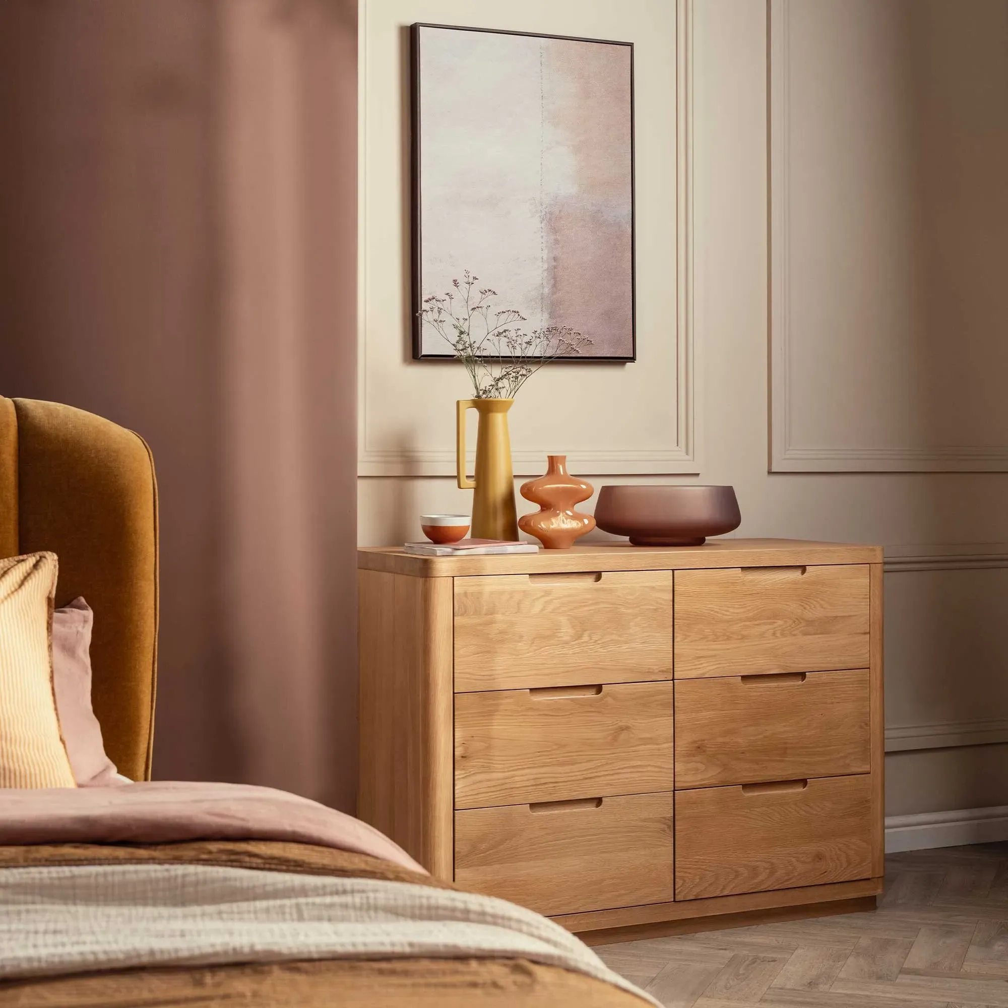 Olav 6 Drawer Chest - Neutral, Oak