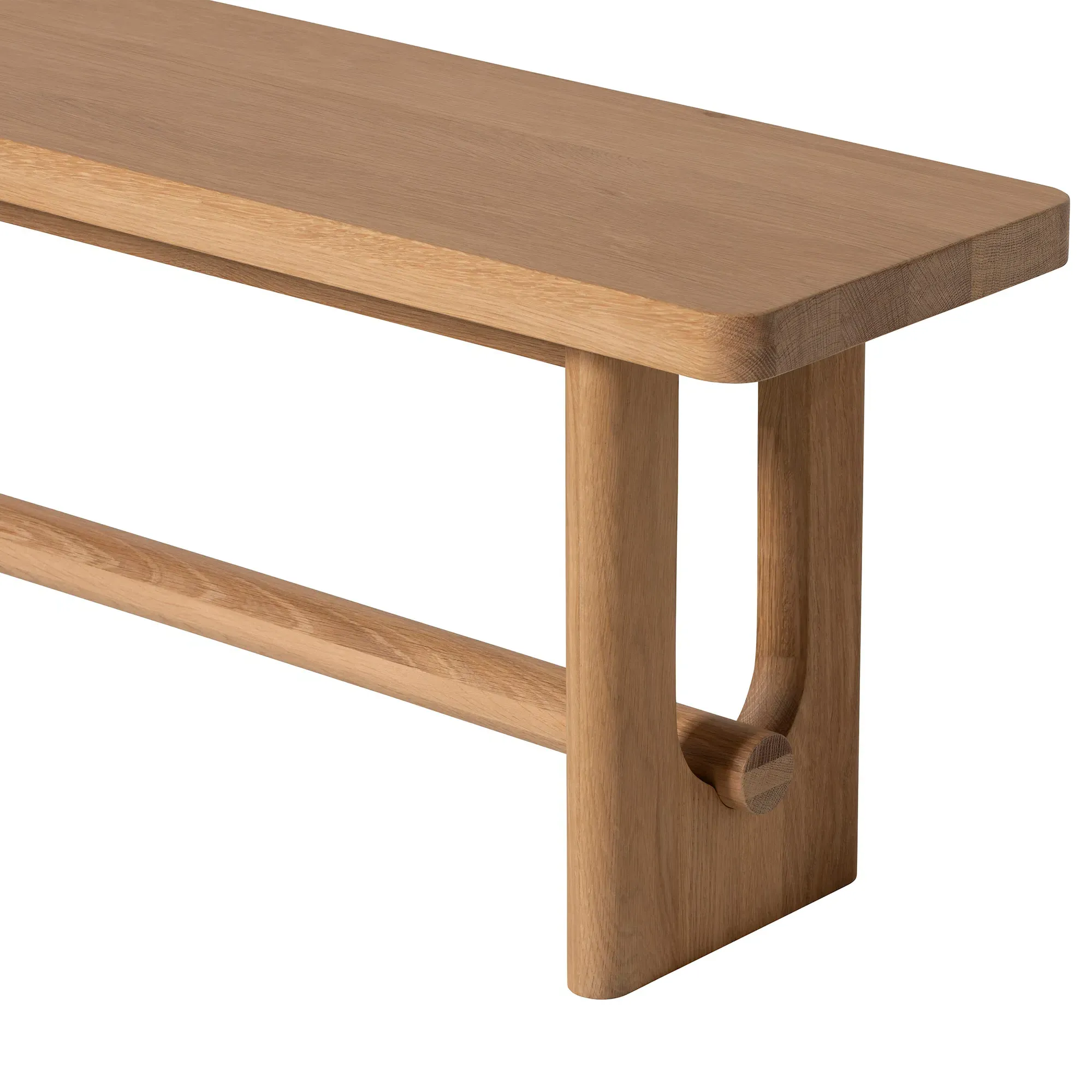 Olav Dining Bench - Brown, Oak