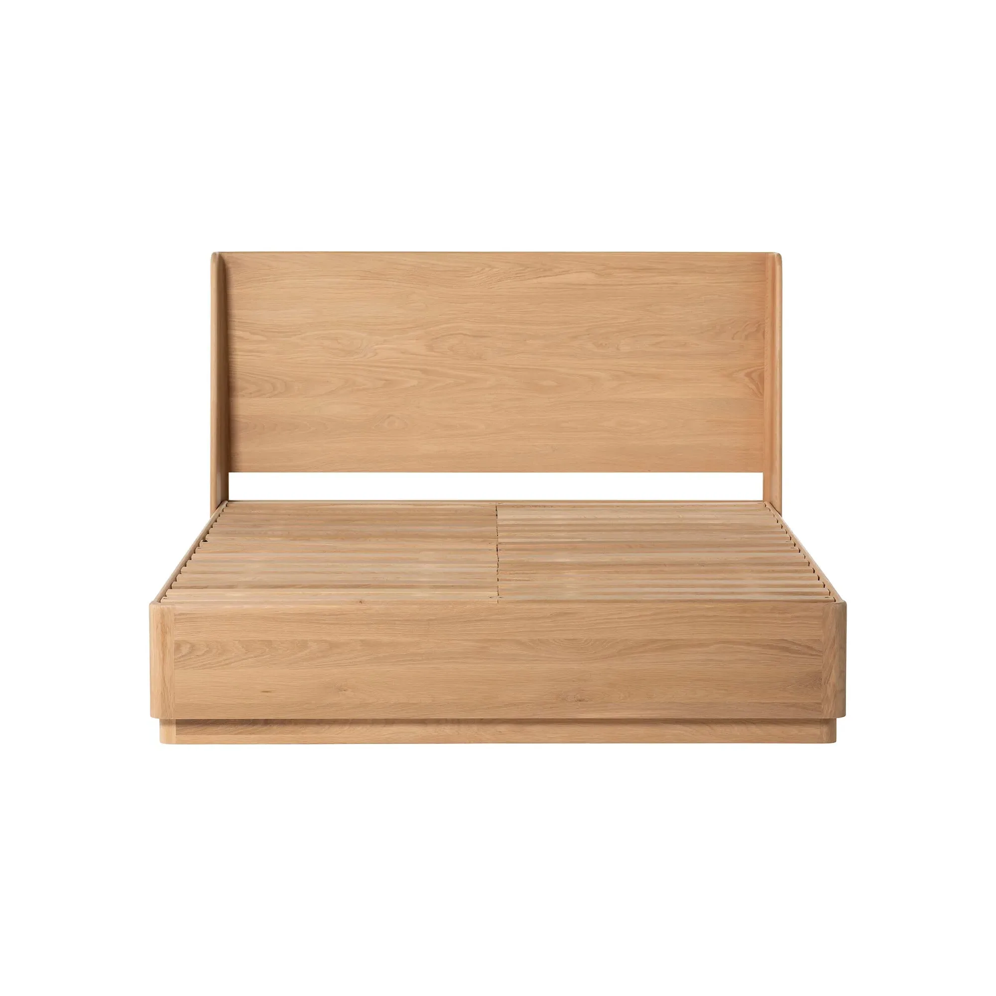 Olav King Size Bed Frame - Neutral, Oak