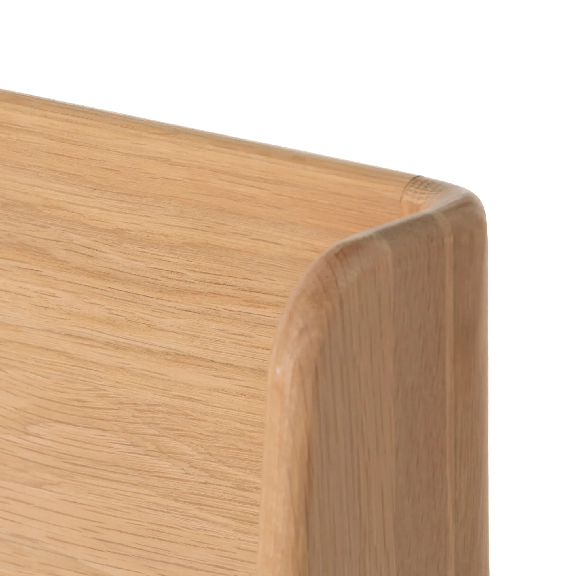 Olav King Size Bed Frame - Neutral, Oak