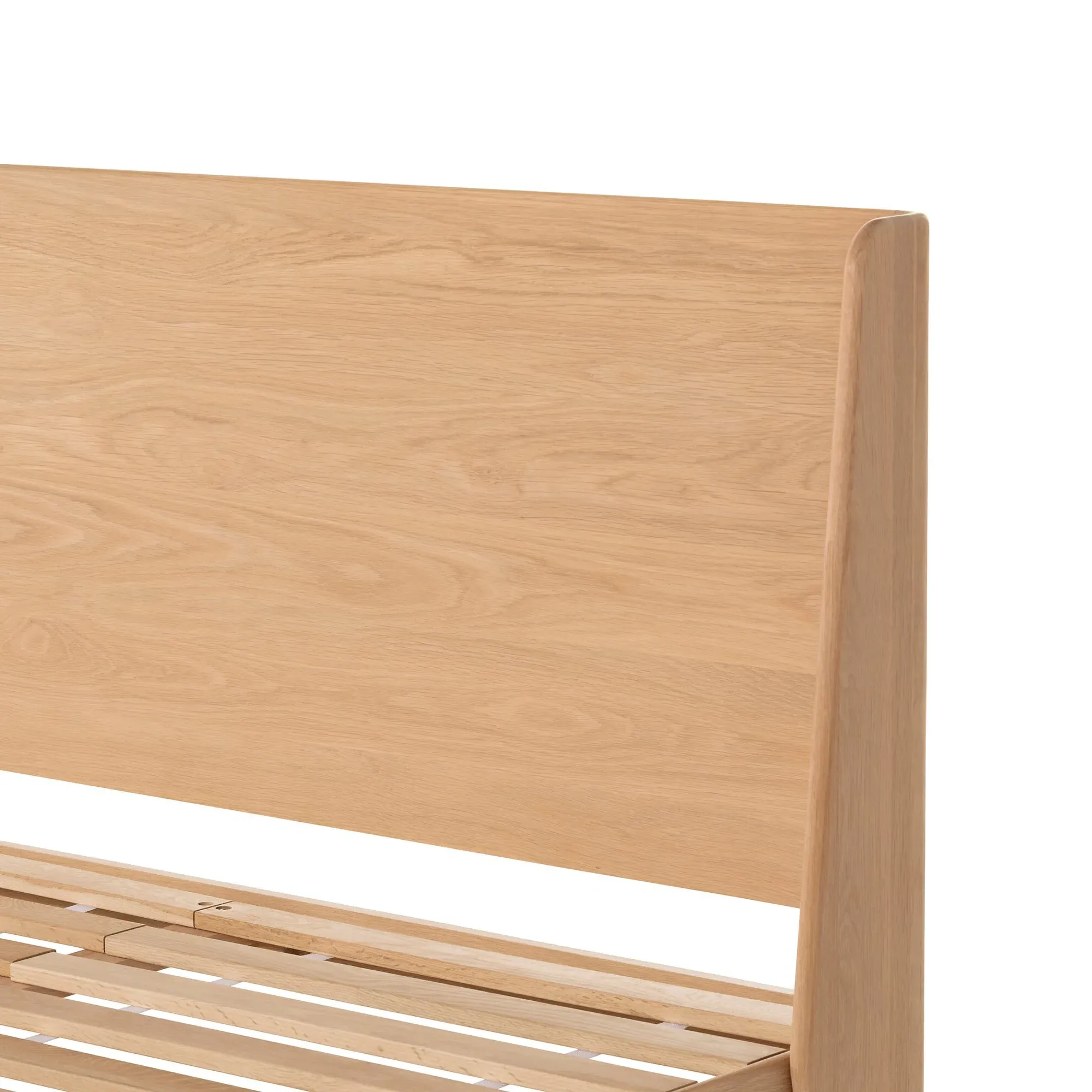 Olav King Size Bed Frame - Neutral, Oak