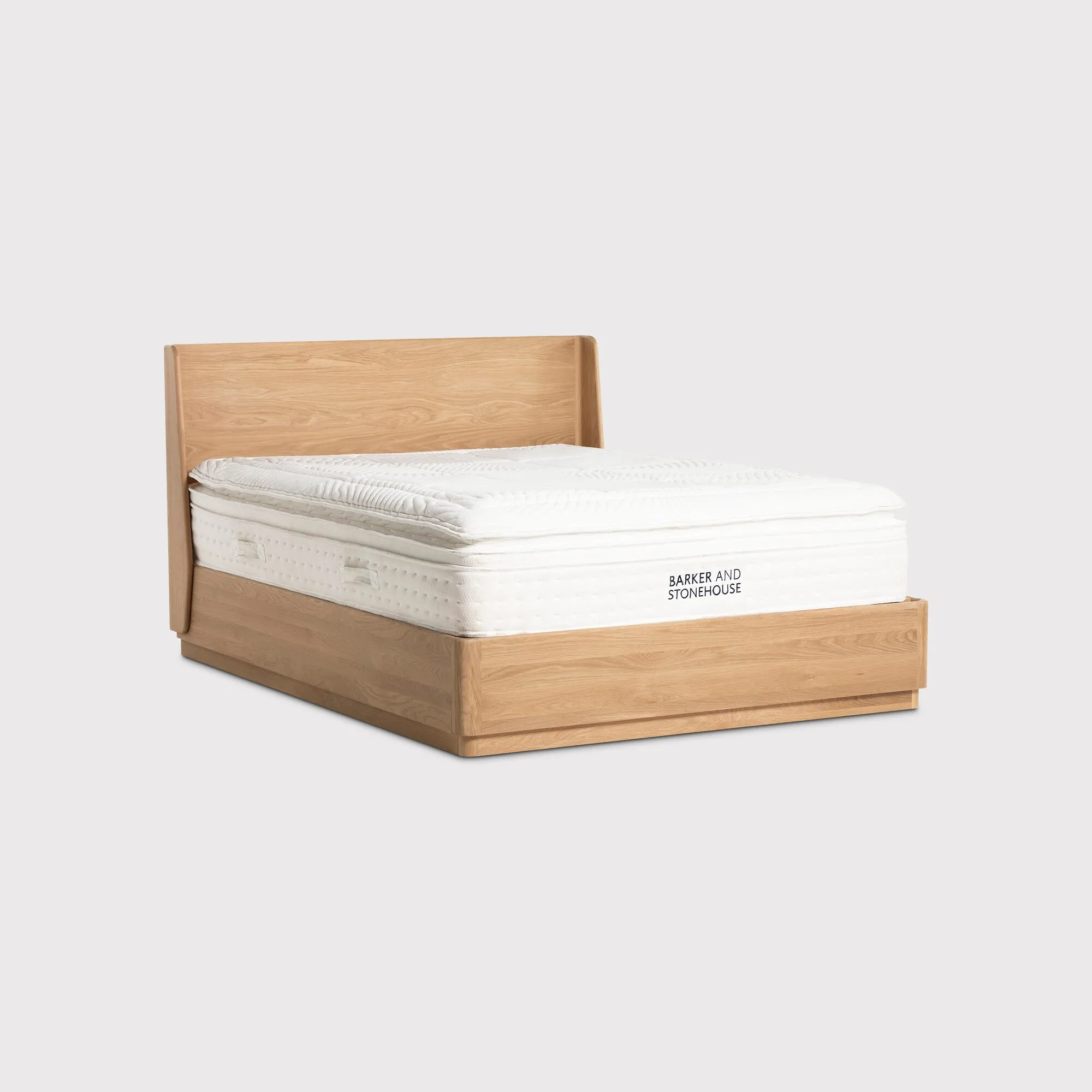 Olav King Size Bed Frame - Neutral, Oak image